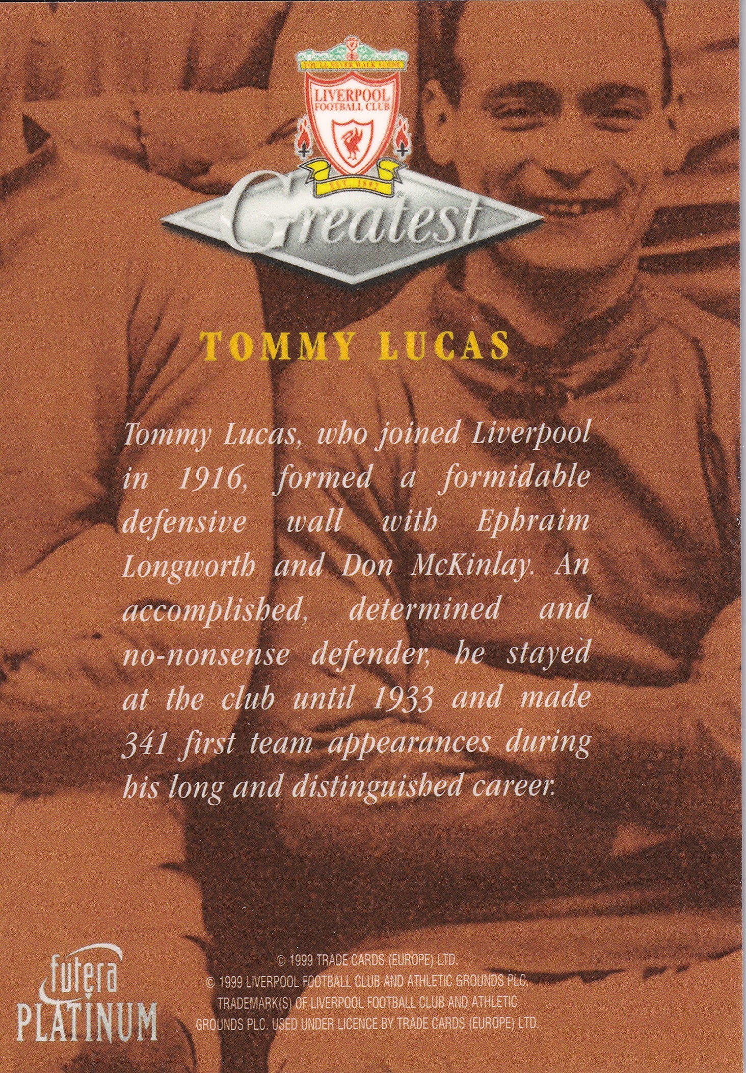 029. TOMMY LUCAS - GREATEST - LIVERPOOL