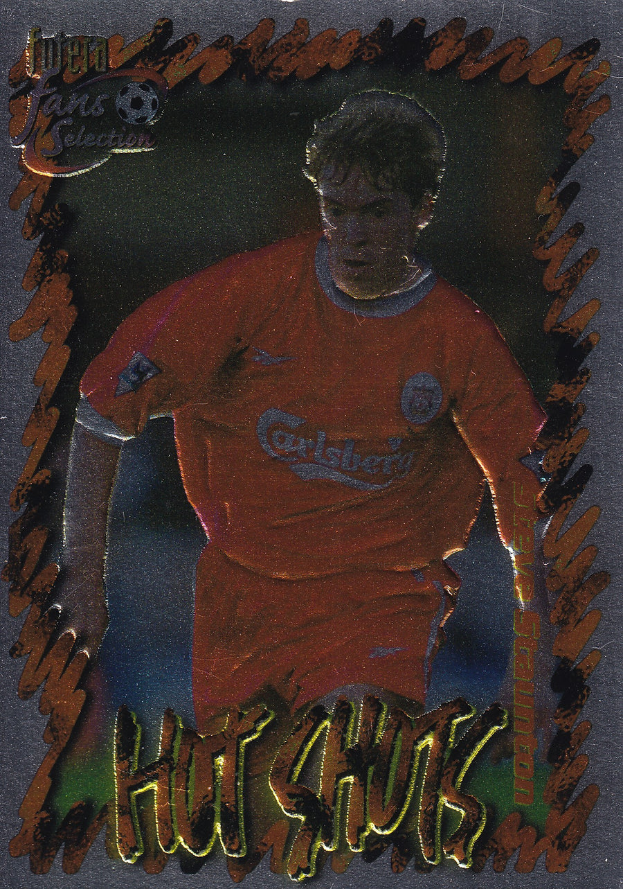 HS1. STEVE STAUNTON - LIVERPOOL - HOT SHOTS - CHROME EMBOSED