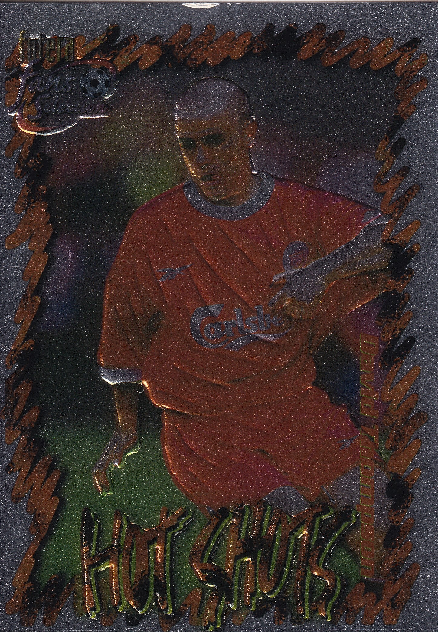 HS3. DAVID THOMPSON - LIVERPOOL - HOT SHOTS - CHROME EMBOSED