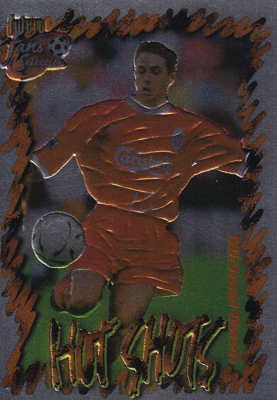 HS8. MICHAEL OWEN - LIVERPOOL - HOT SHOTS - CHROME EMBOSED