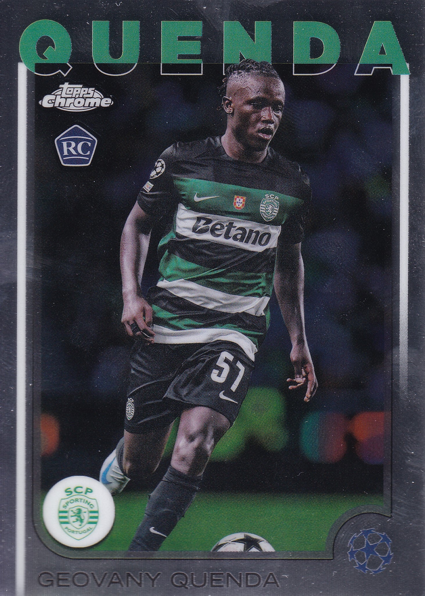 108. GEOVANY QUENDA - SPORTING LISBOA - ROOKIE CARD
