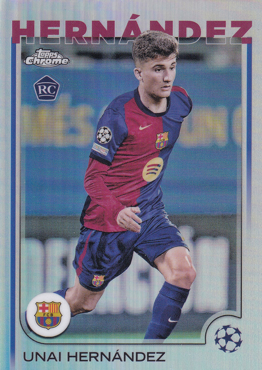052. UNAI HERNANDEZ - FC BARCELONA - SILVER REFRACTOR