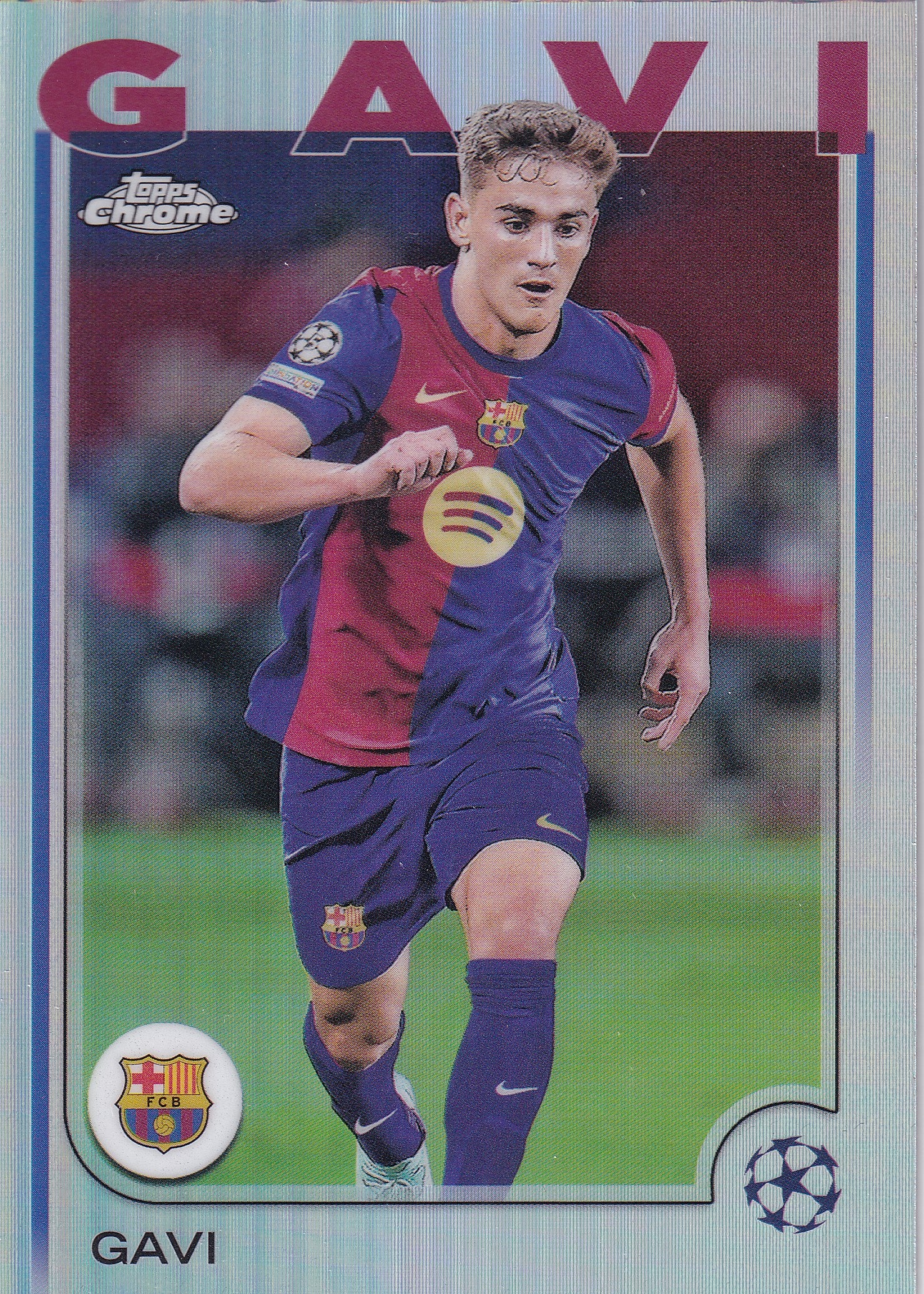 006. GAVI - FC BARCELONA - SILVER REFRACTOR