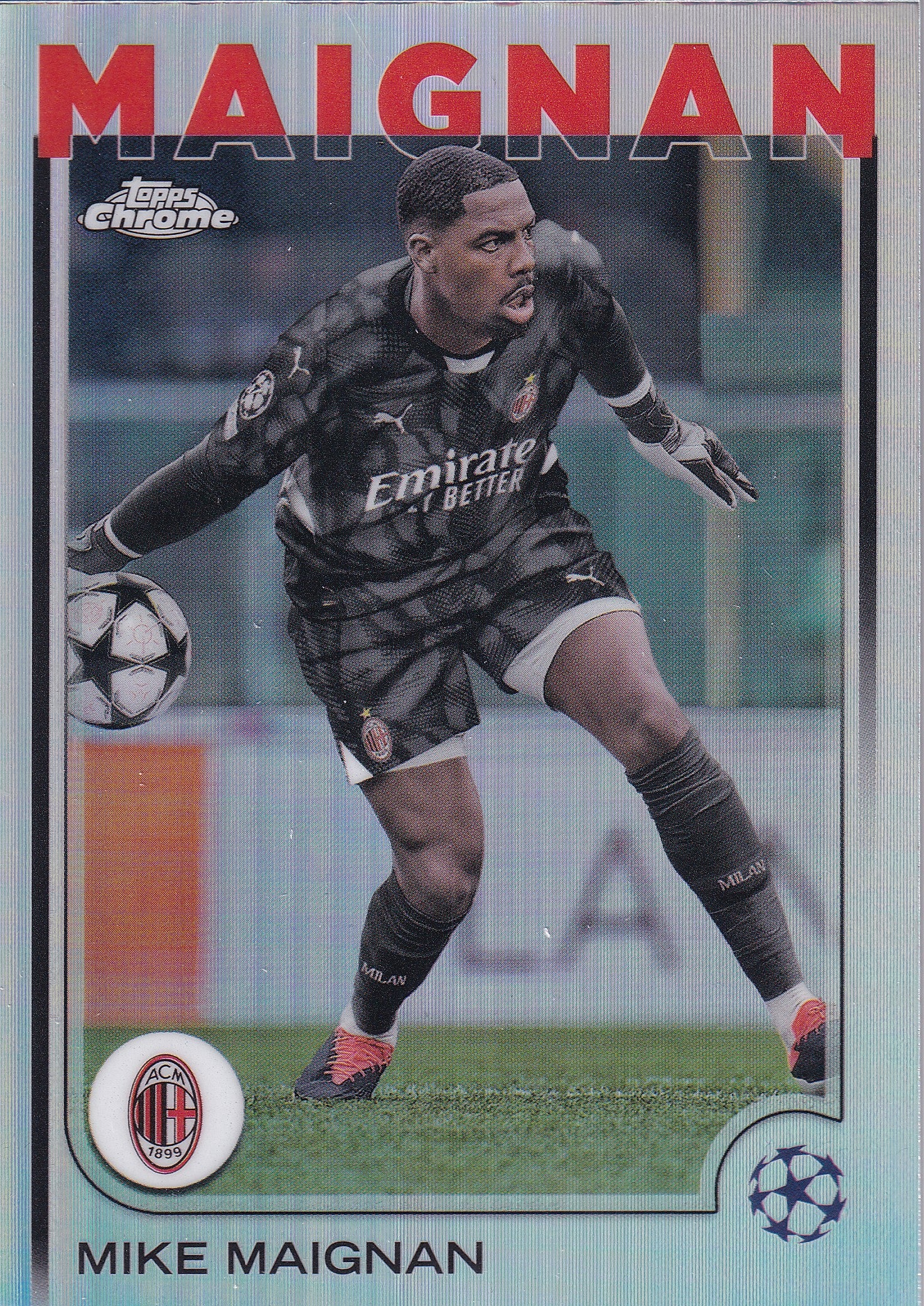 198. MIKE MAIGNAN - AC MILAN - SILVER REFRACTOR
