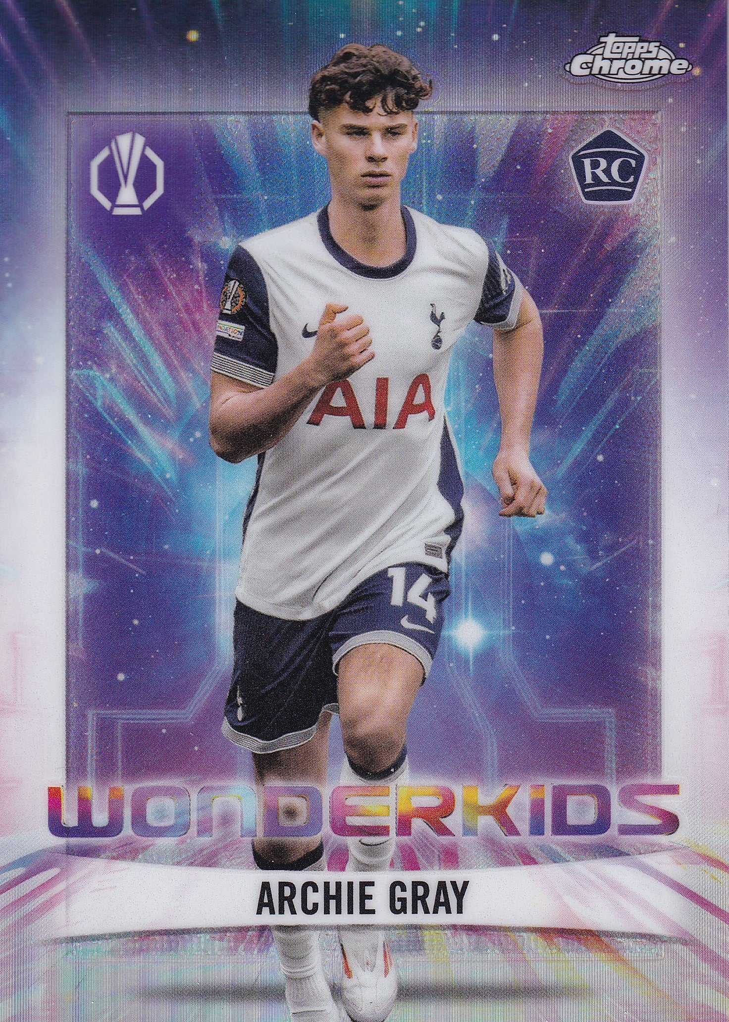 WK-05. ARCHIE GRAY - TOTTENHAM HOTSPUR - ROOKIE CARD - WONDERKIDS