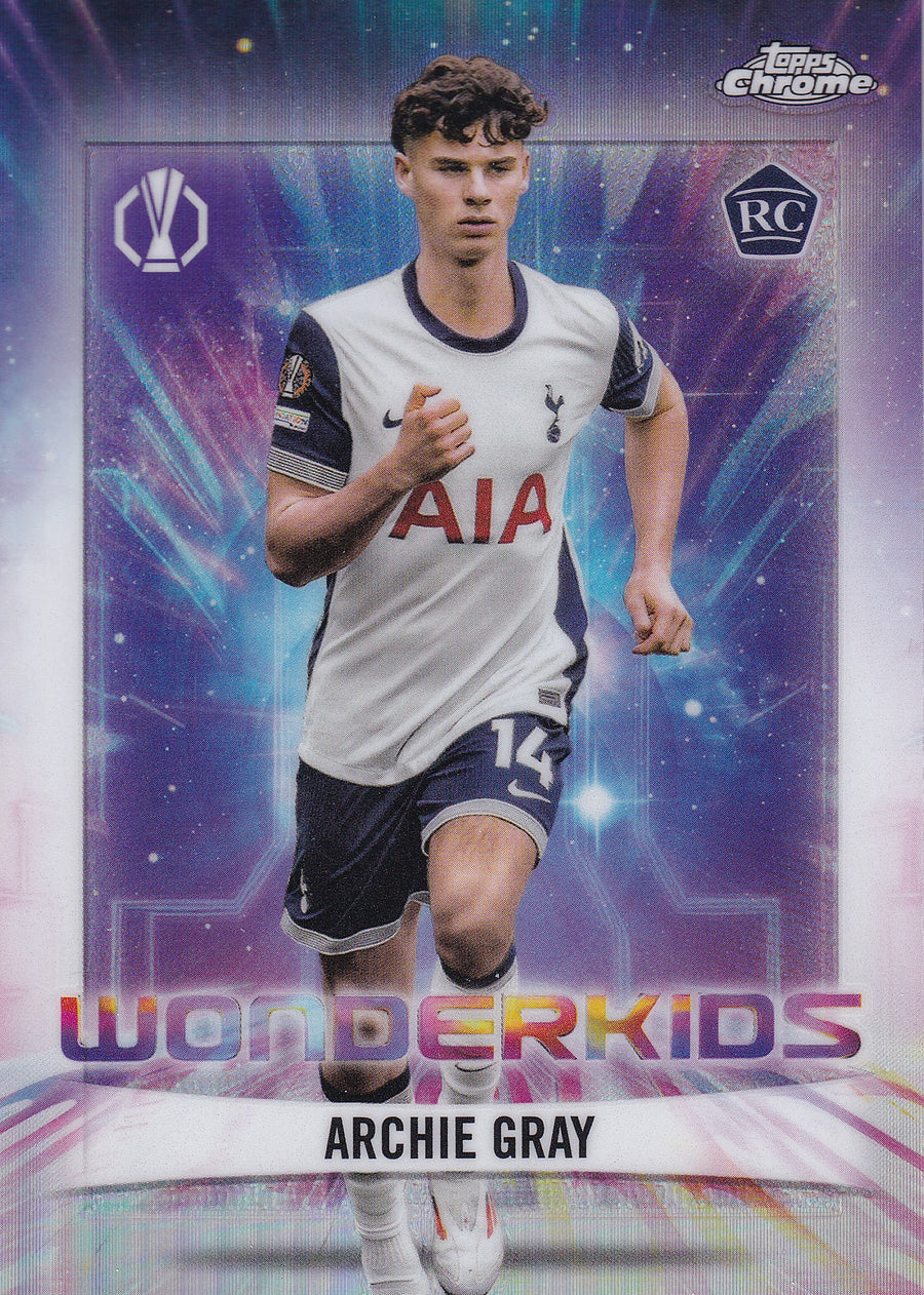 WK-05. ARCHIE GRAY - TOTTENHAM HOTSPUR - ROOKIE CARD - WONDERKIDS