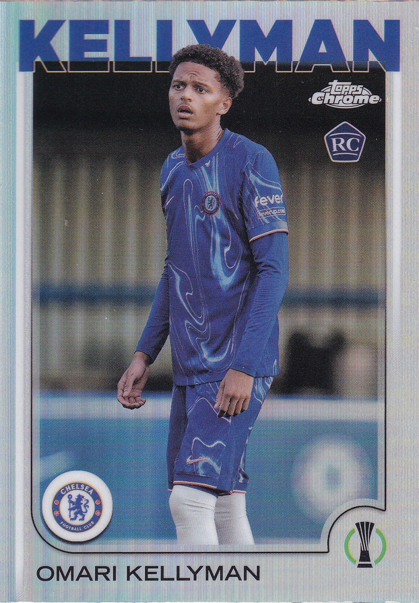 106. OMARI KELLYMAN - CHELSEA - ROOKIE CARD - SILVER REFRACTOR