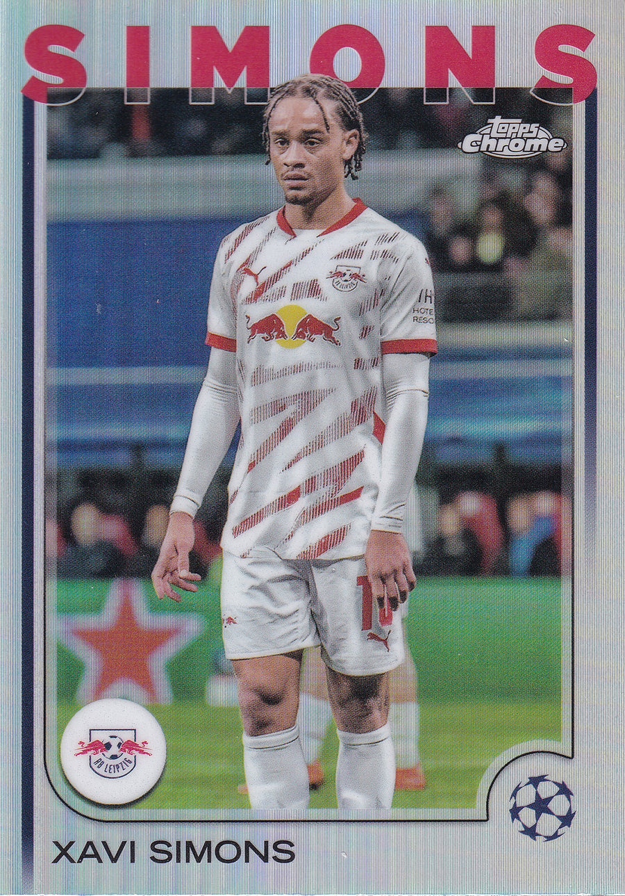037. XAVI SIMONS - RB LEIPZIG - SILVER REFRACTOR