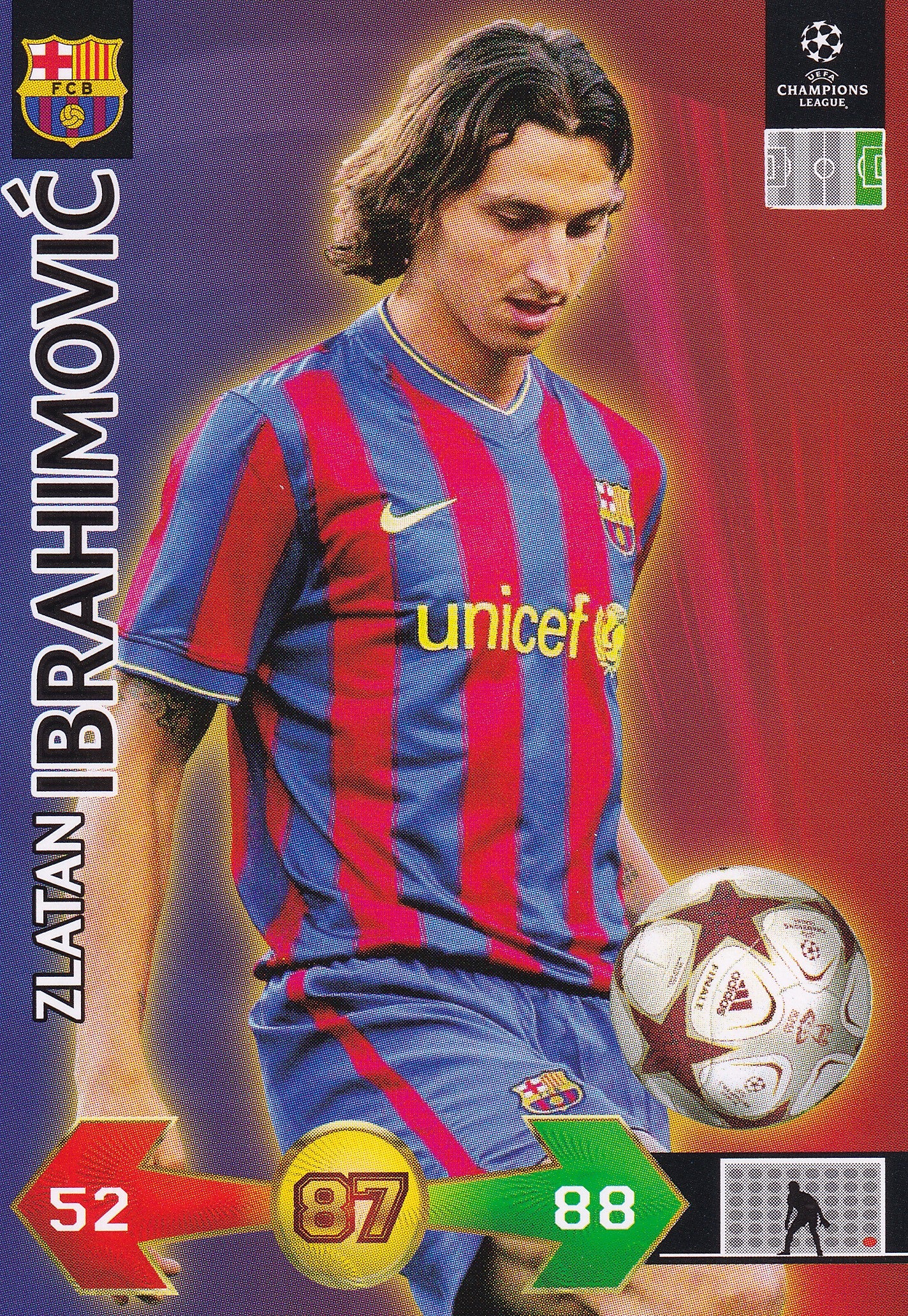 100. ZLATAN IBRAHIMOVIC - BARCELONA