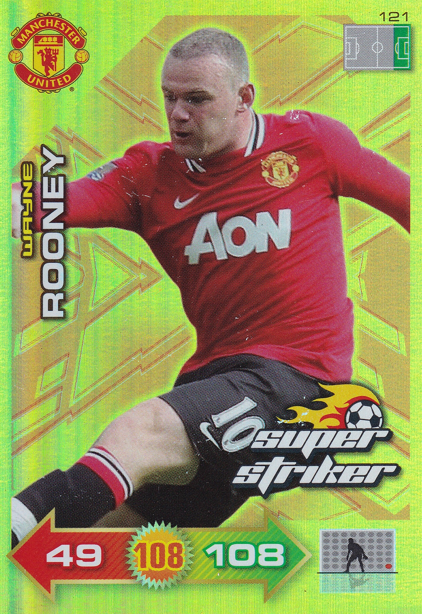 121. WAYNE ROONEY - MANCHESTER UNITED - SUPER STRIKES