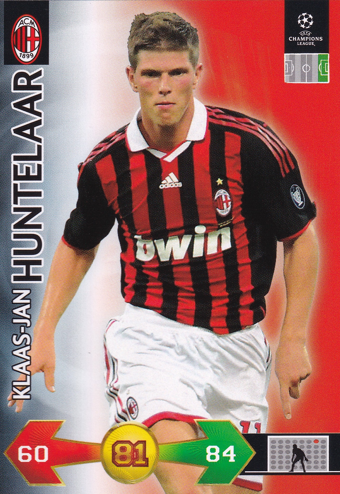 UE-492. KLAAS-JAN HUNTELAAR - AC MILAN
