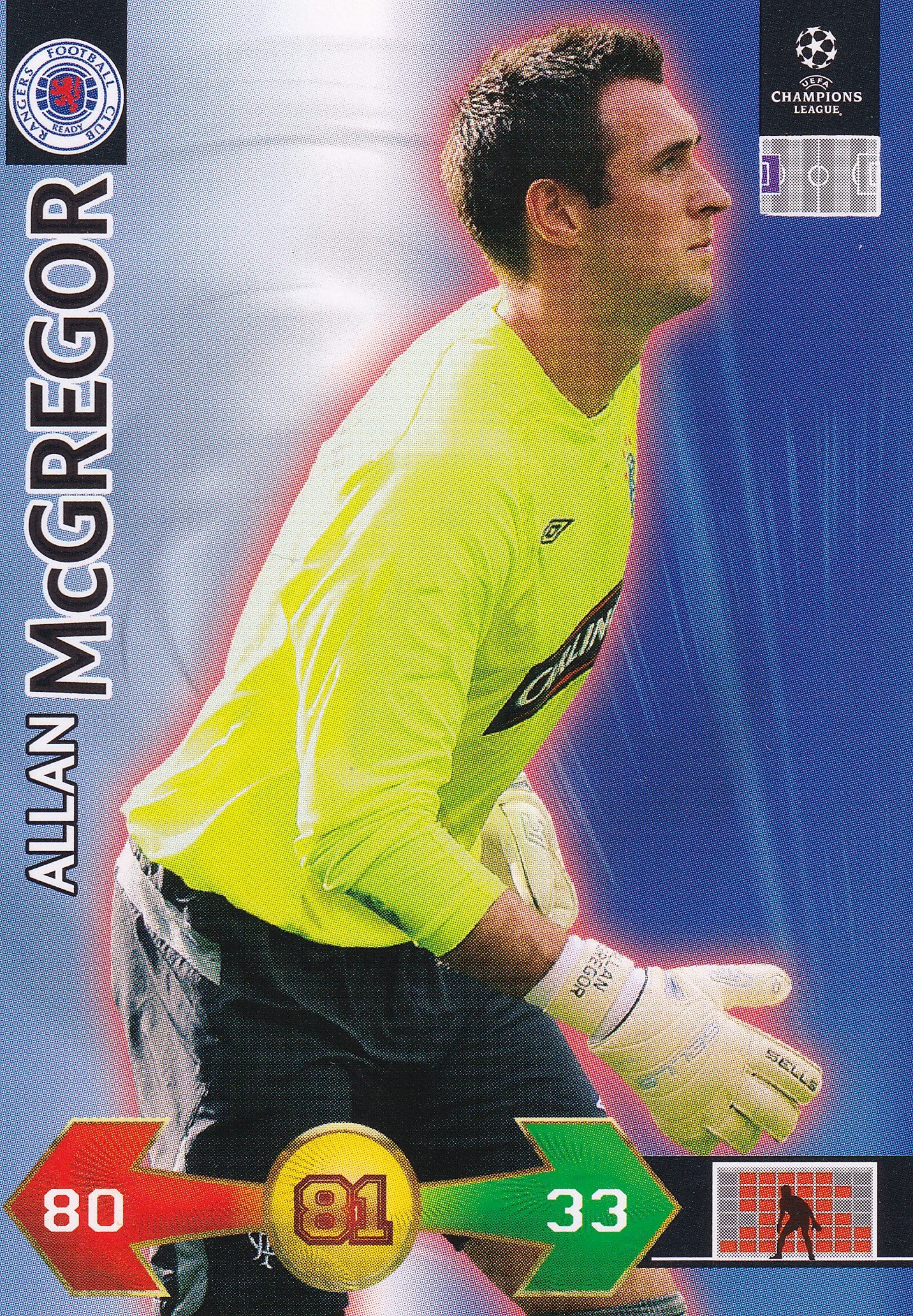 248. ALLAN McGREGOR - GLASGOW RANGERS