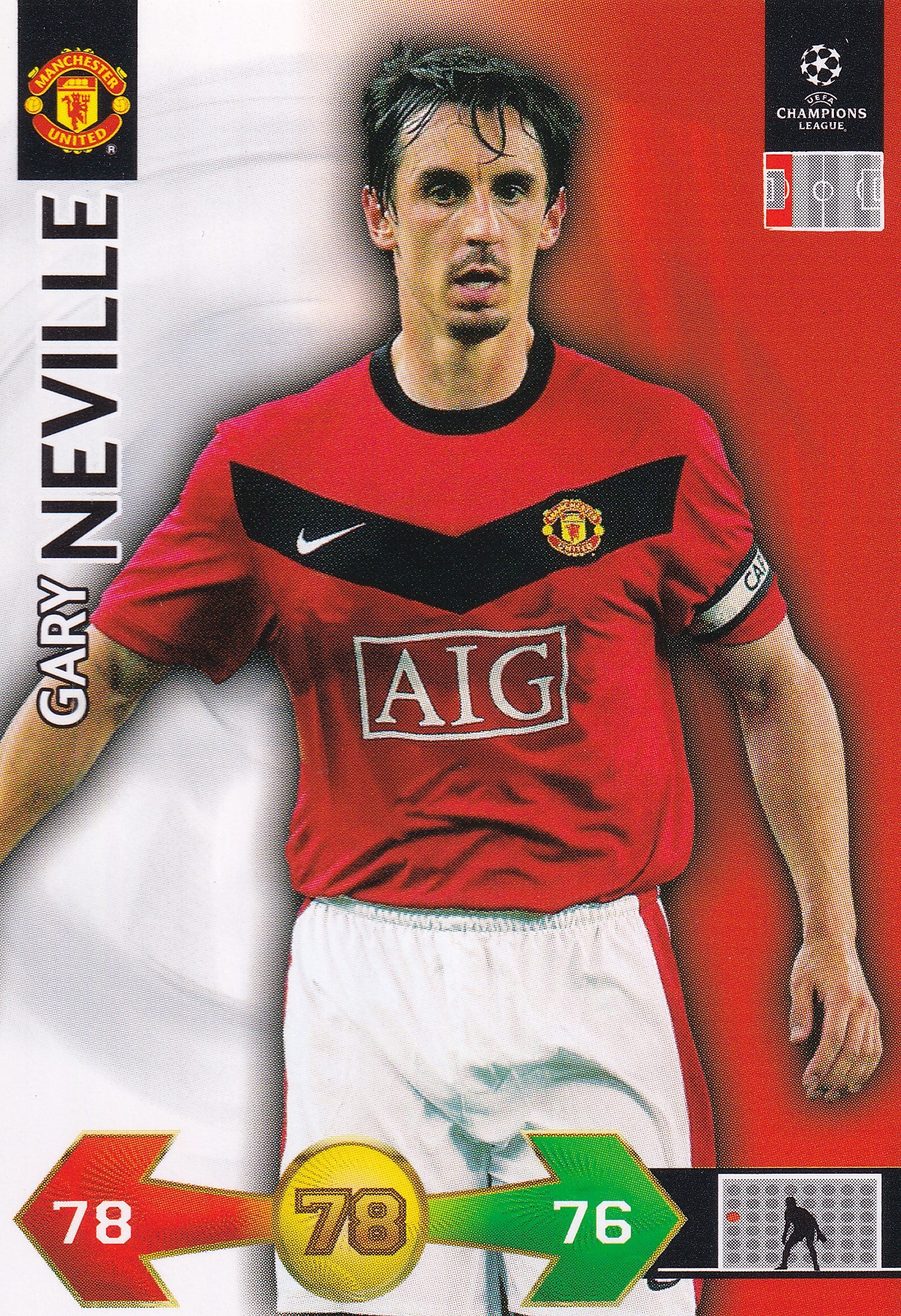 214. GARY NEVILLE - MANCHESTER UNITED