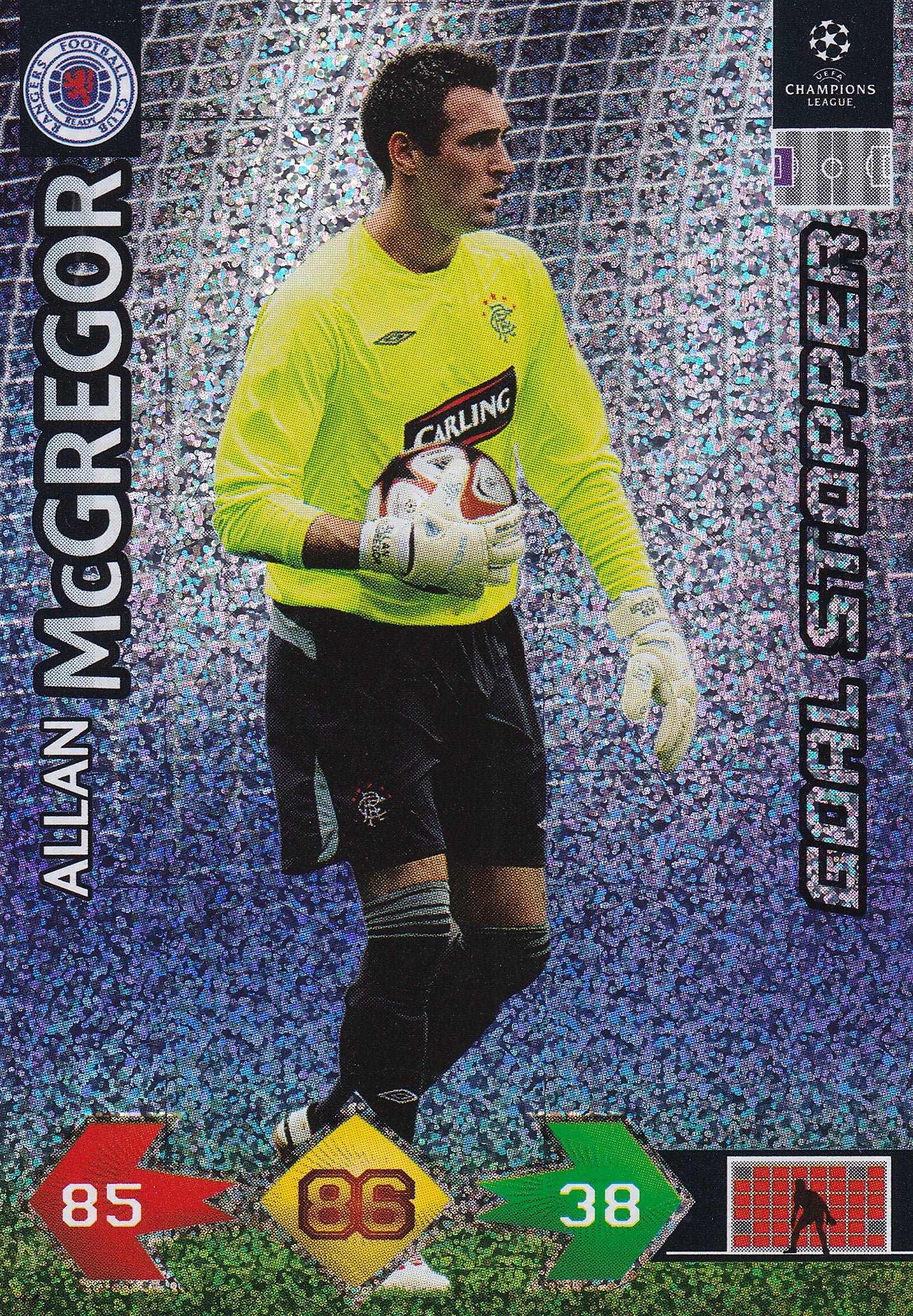 262. ALLAN McGREGOR - GLASGOW RANGERS - GOAL STOPPER