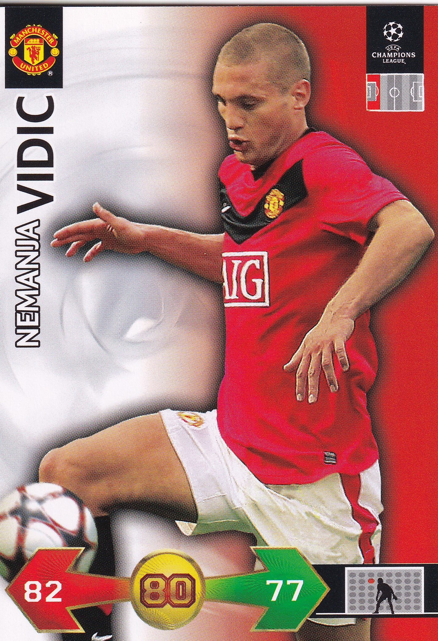 UE-491. NEMANJA VIDIC - MANCHESTER UNITED