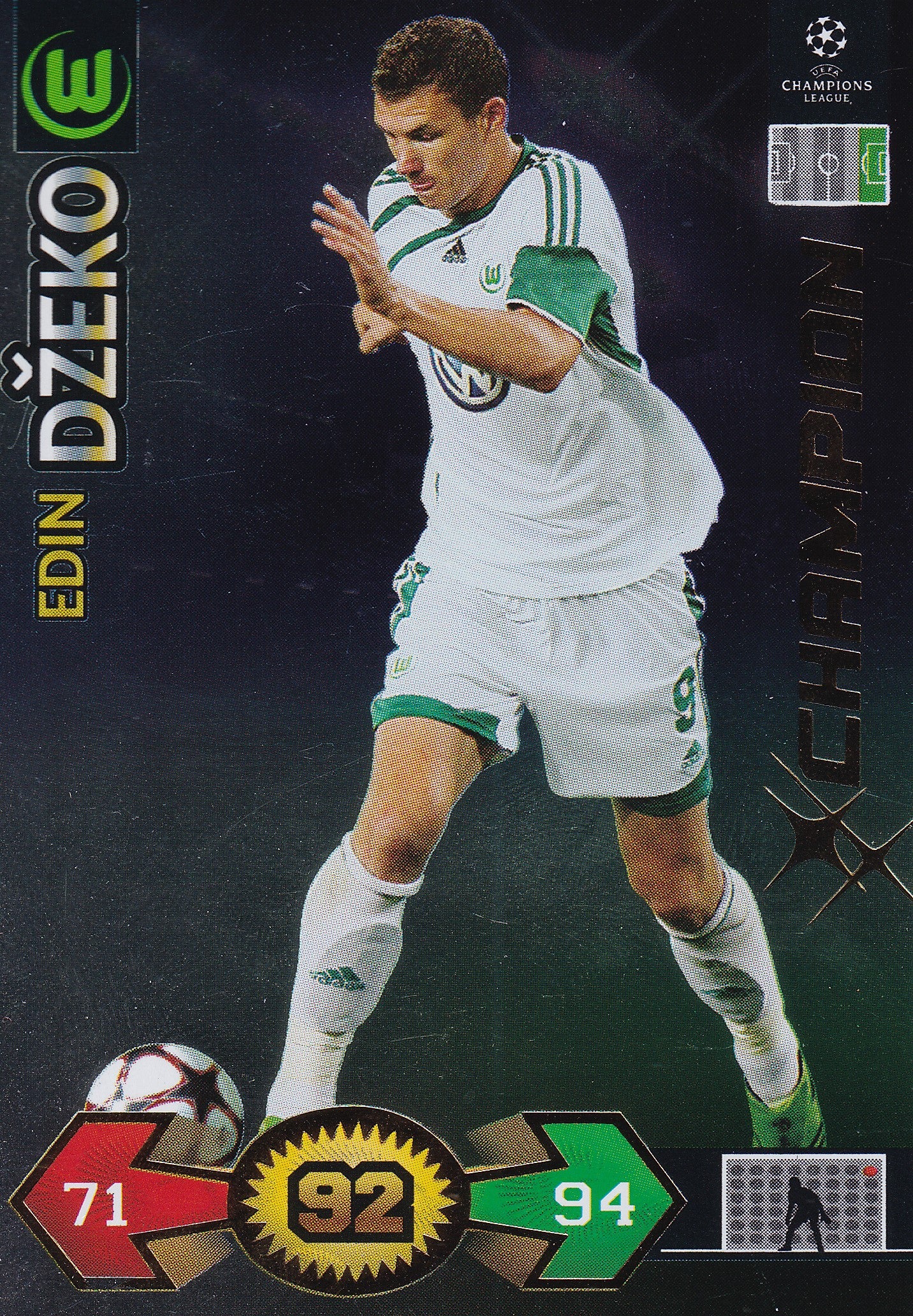 347. EDIN DZEKO - VFL WOLFSBURG - CHAMPION