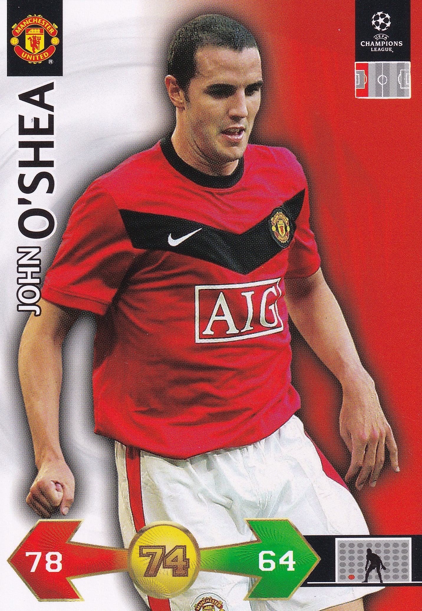 218. JOHN O'SHEA - MANCHESTER UNITED