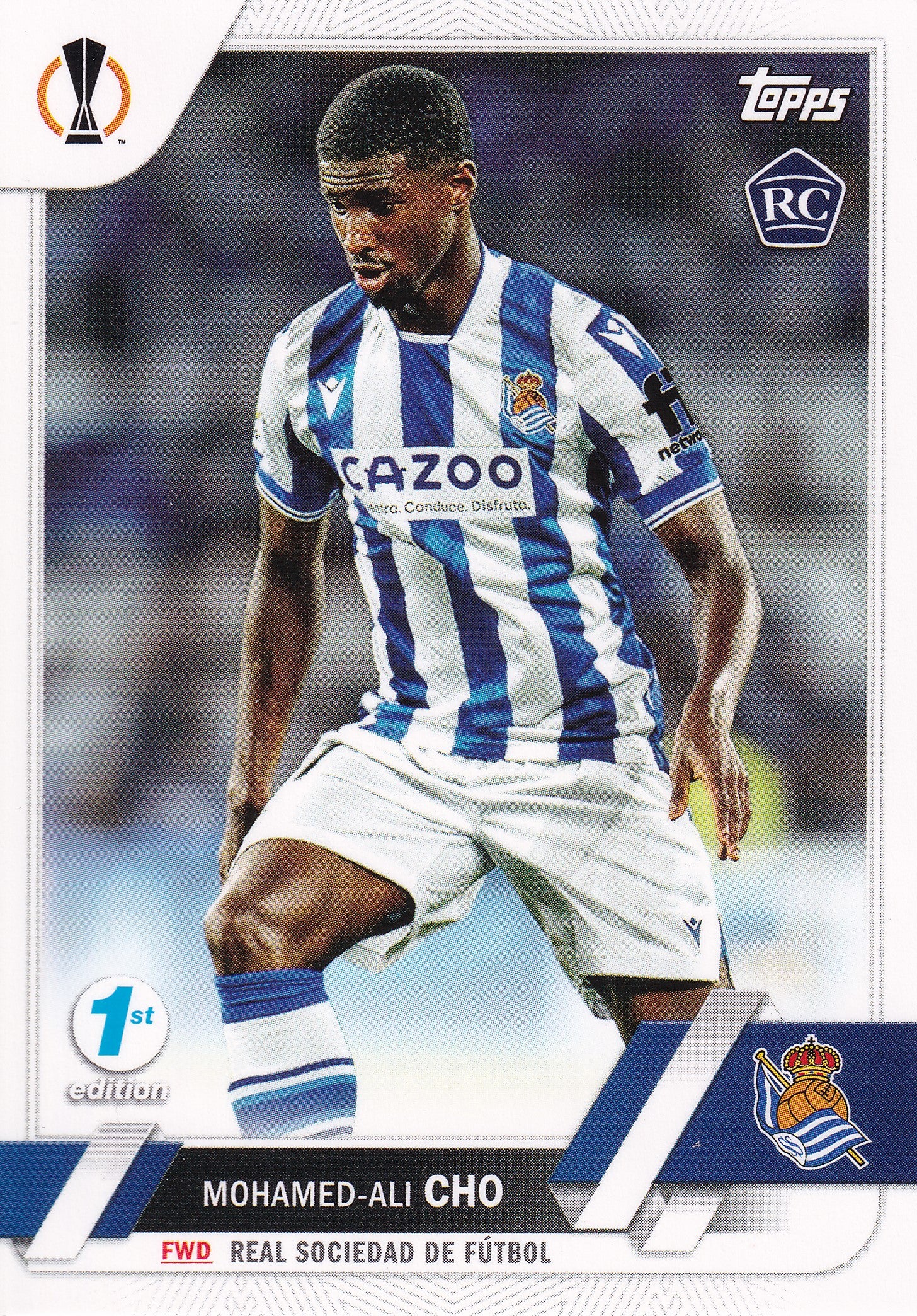 003. MOHAMED-ALI CHO - REAL SOCIEDAD DE FUTBOL - ROOKIE CARD - 1ST EDITION