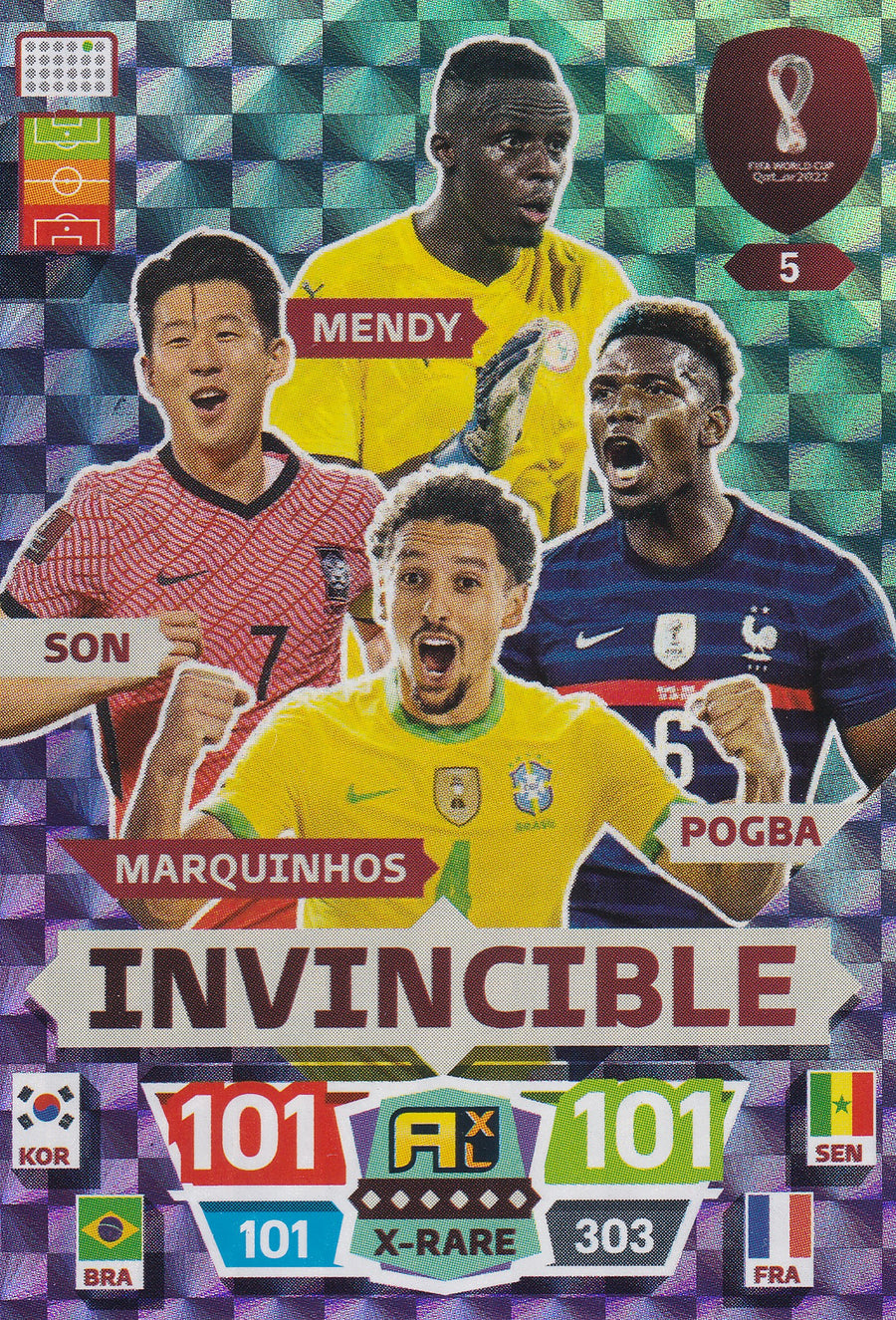 005. MENDY - SON - POGBA - MARQUINHOS - INVINCIBLE