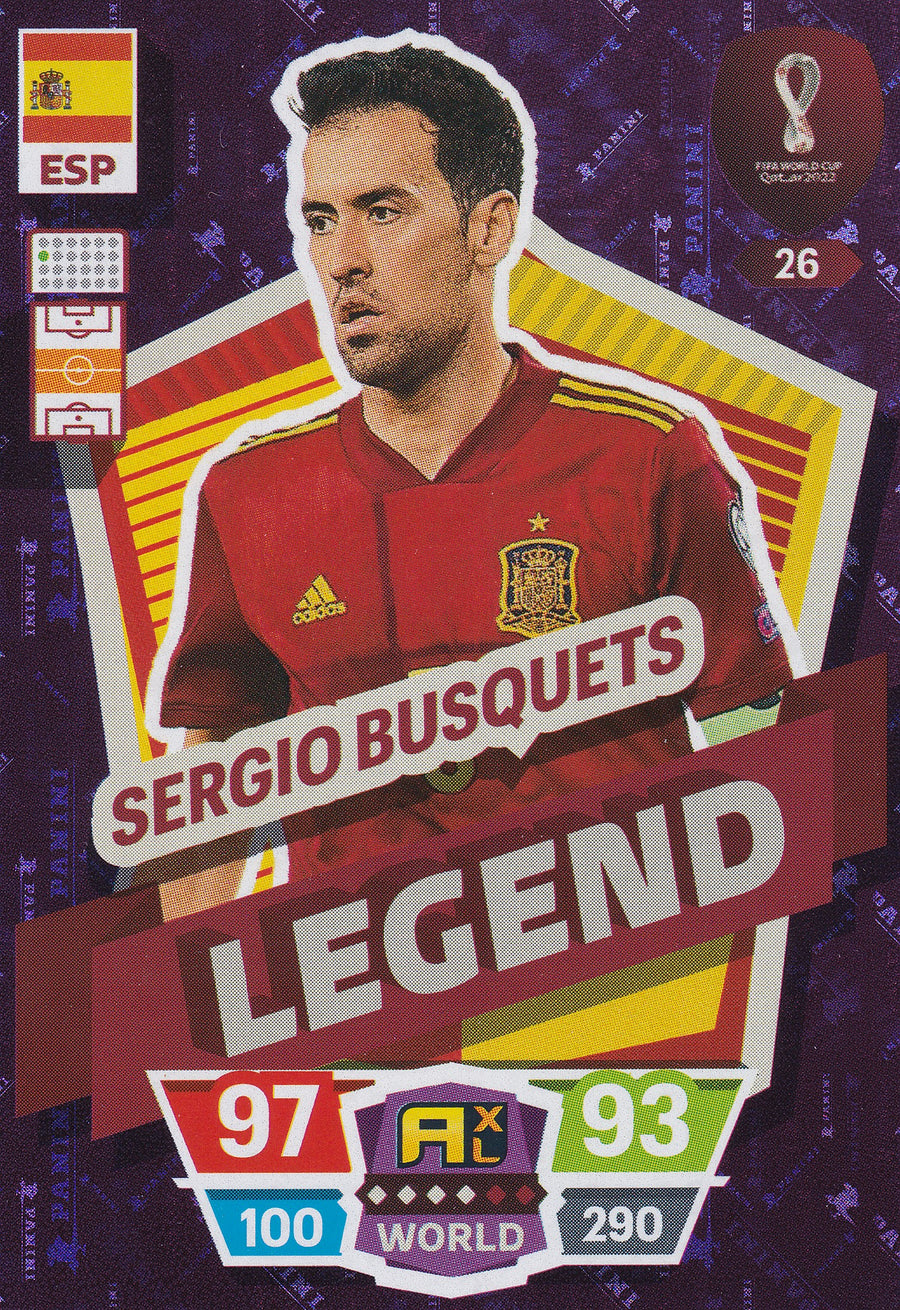 026. SERGIO BUSQUETS - ESPAÑA - LEGEND
