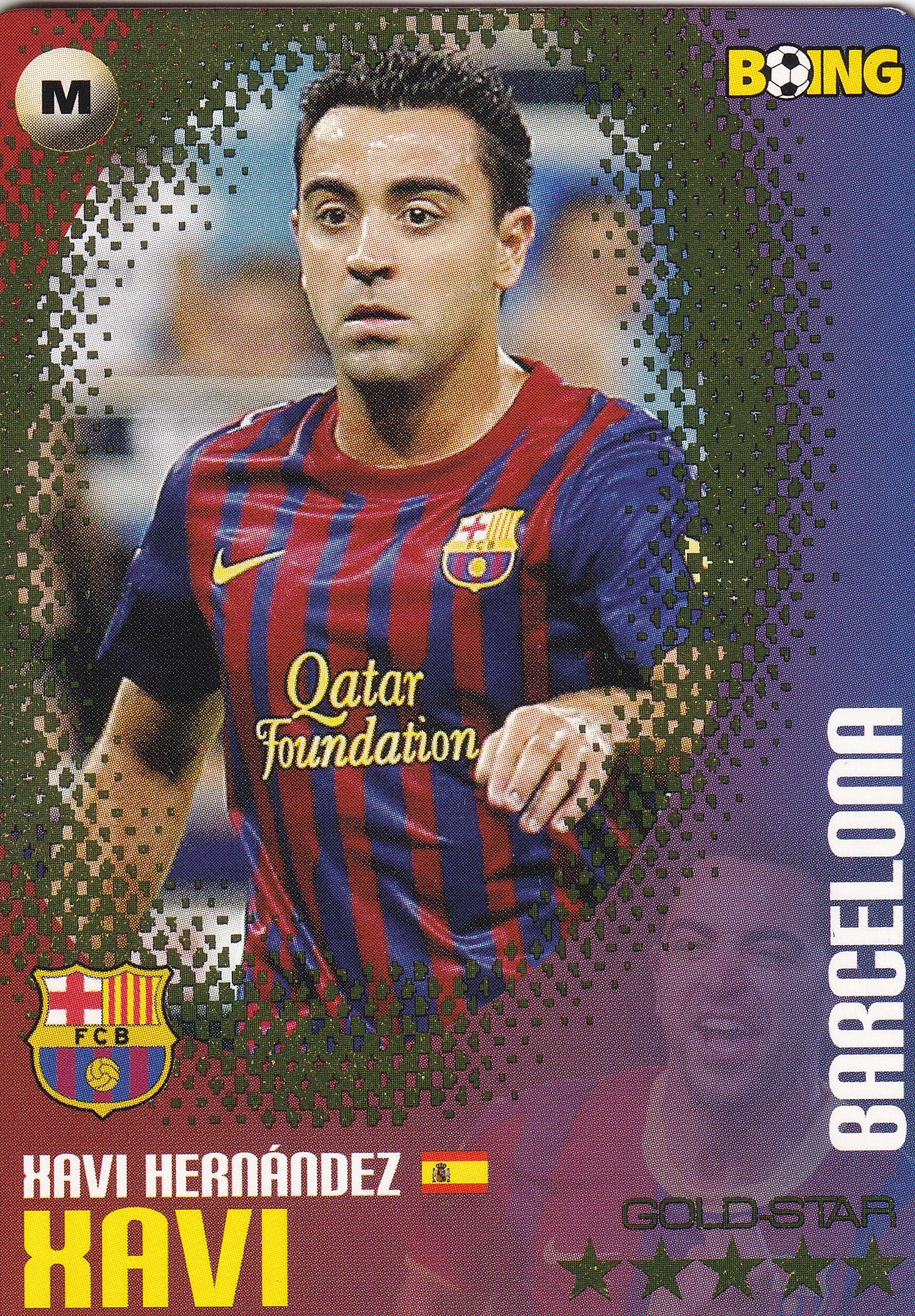 XAVI HERNANDEZ - BARCELONA - GOLD STAR