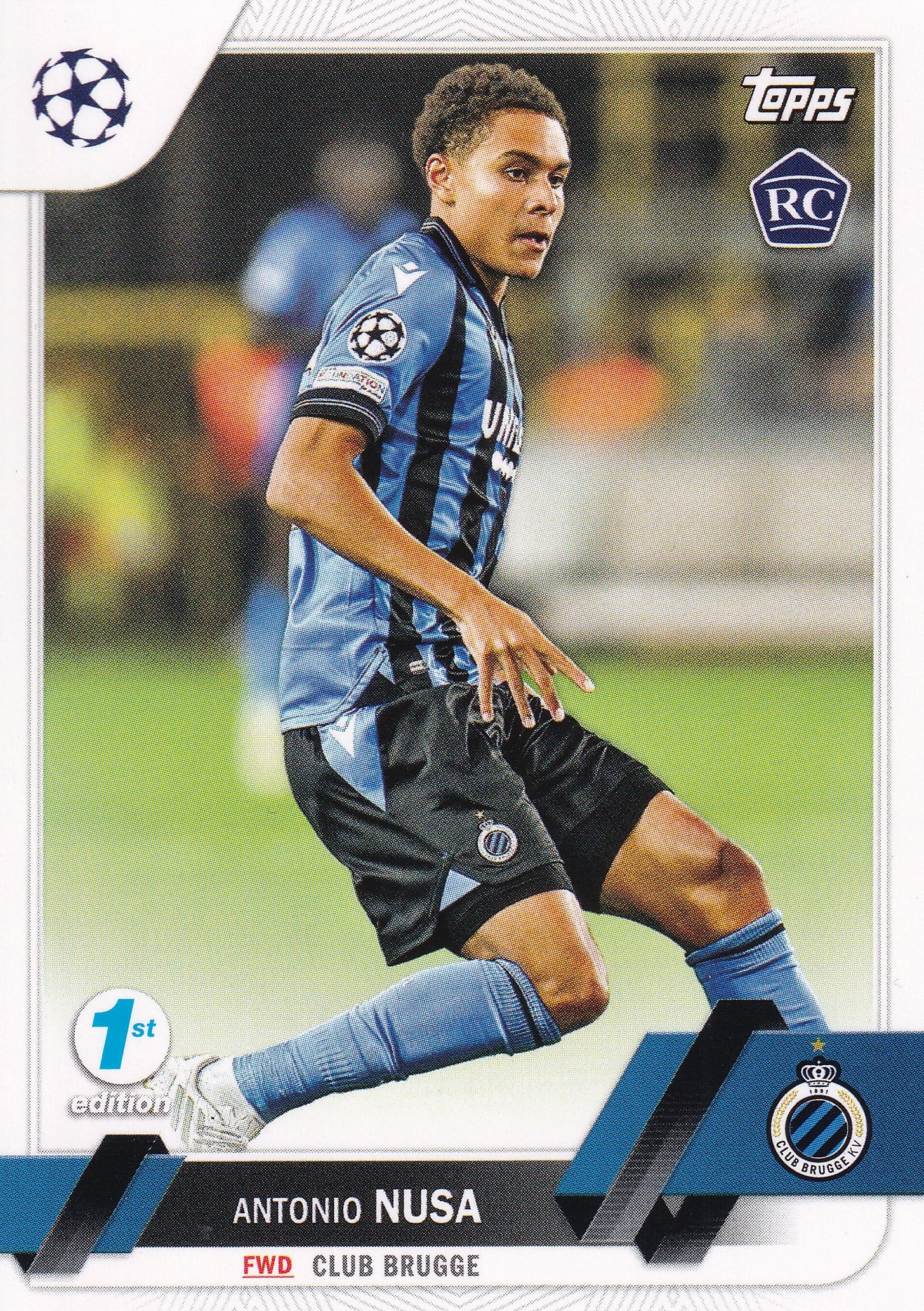 140. ANTONIO NUSA - CLUB BRUGGE - ROOKIE CARD - 1ST EDITION