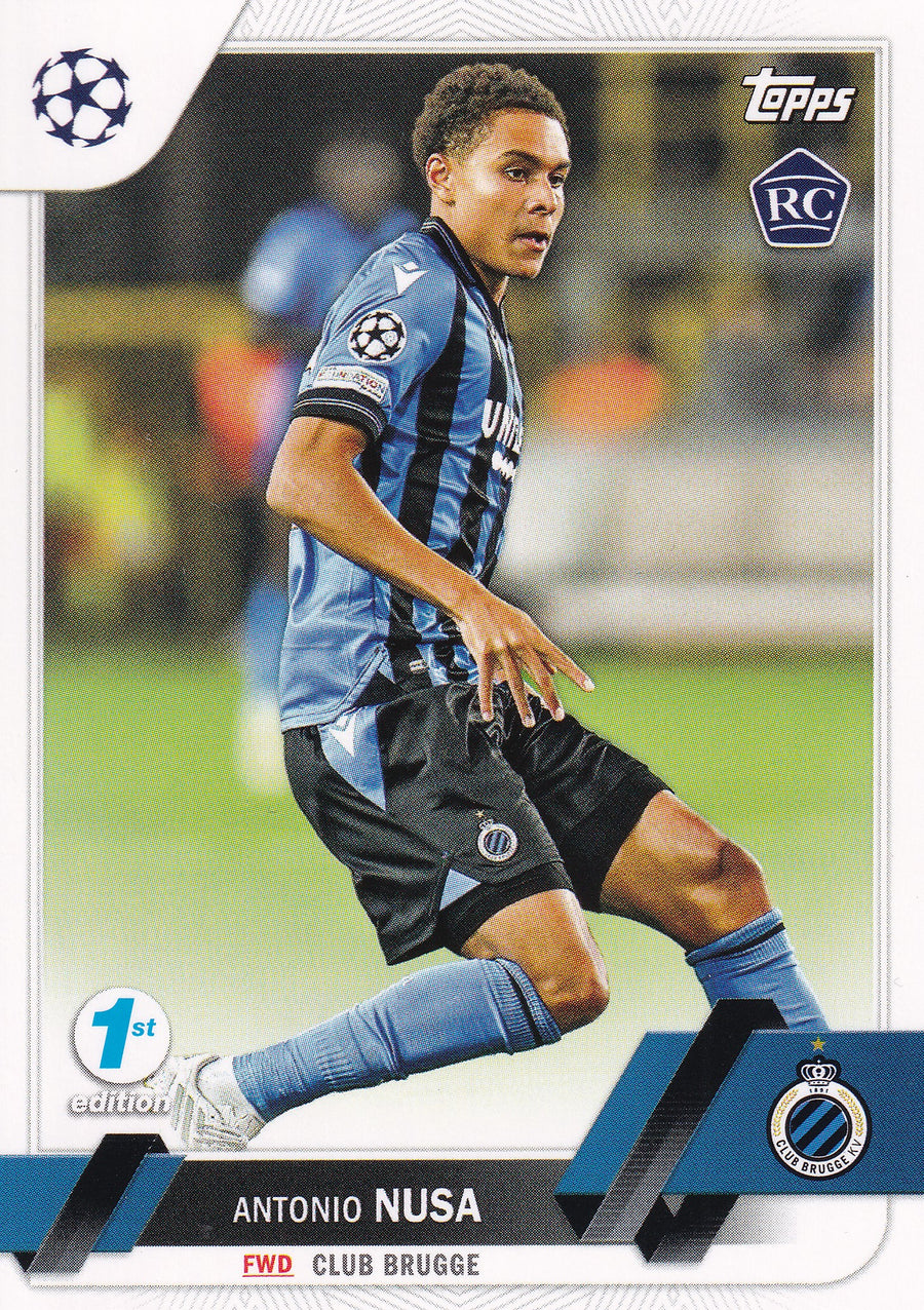 140. ANTONIO NUSA - CLUB BRUGGE - ROOKIE CARD - 1ST EDITION