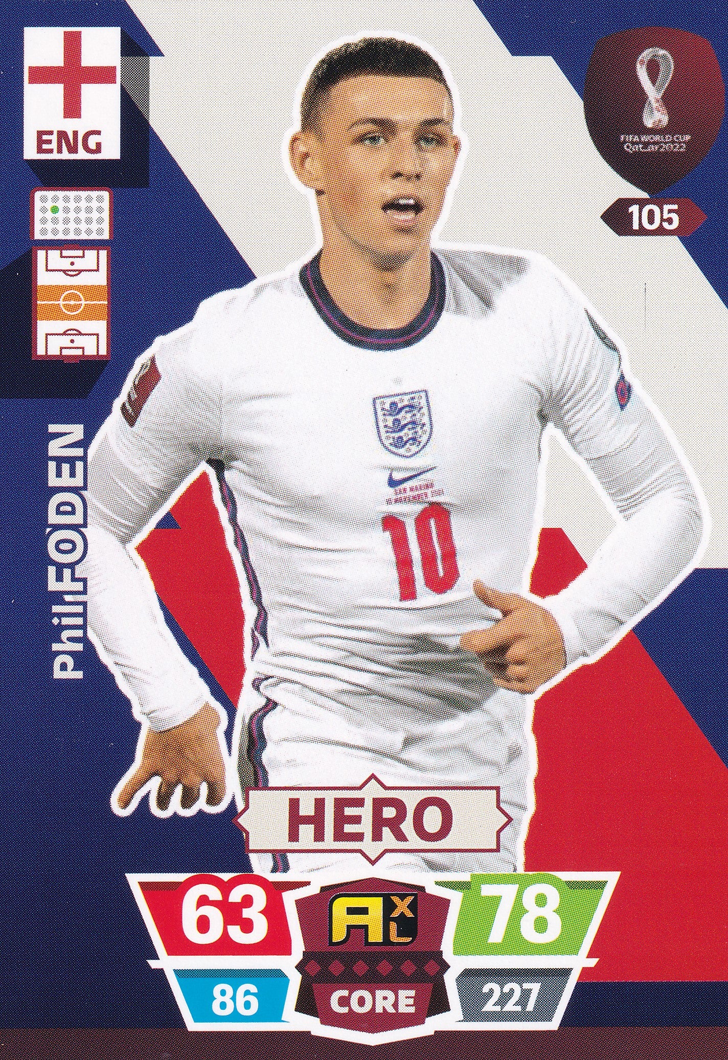 105. PHIL FODEN - ENGLAND