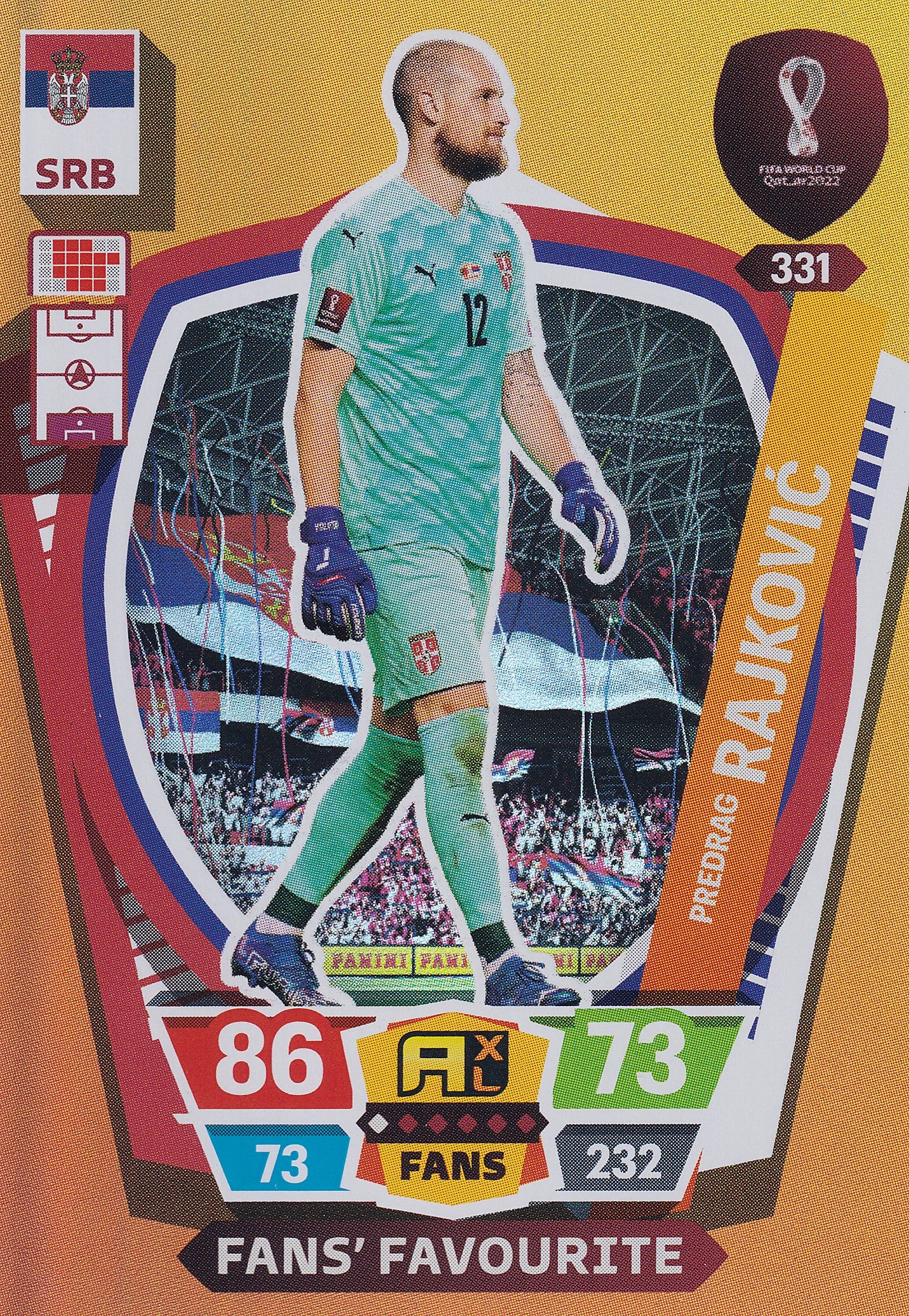 331. PREFRAG RAJKOVIC - SERBIA - FANS FAVOURITE