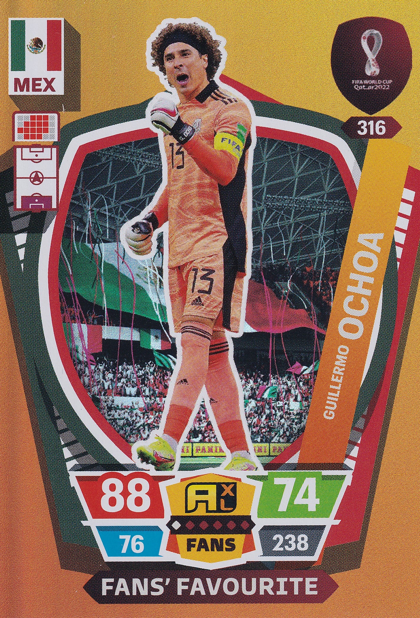 316. GUILLERMO OCHOA - MEXICO - FANS FAVOURITE