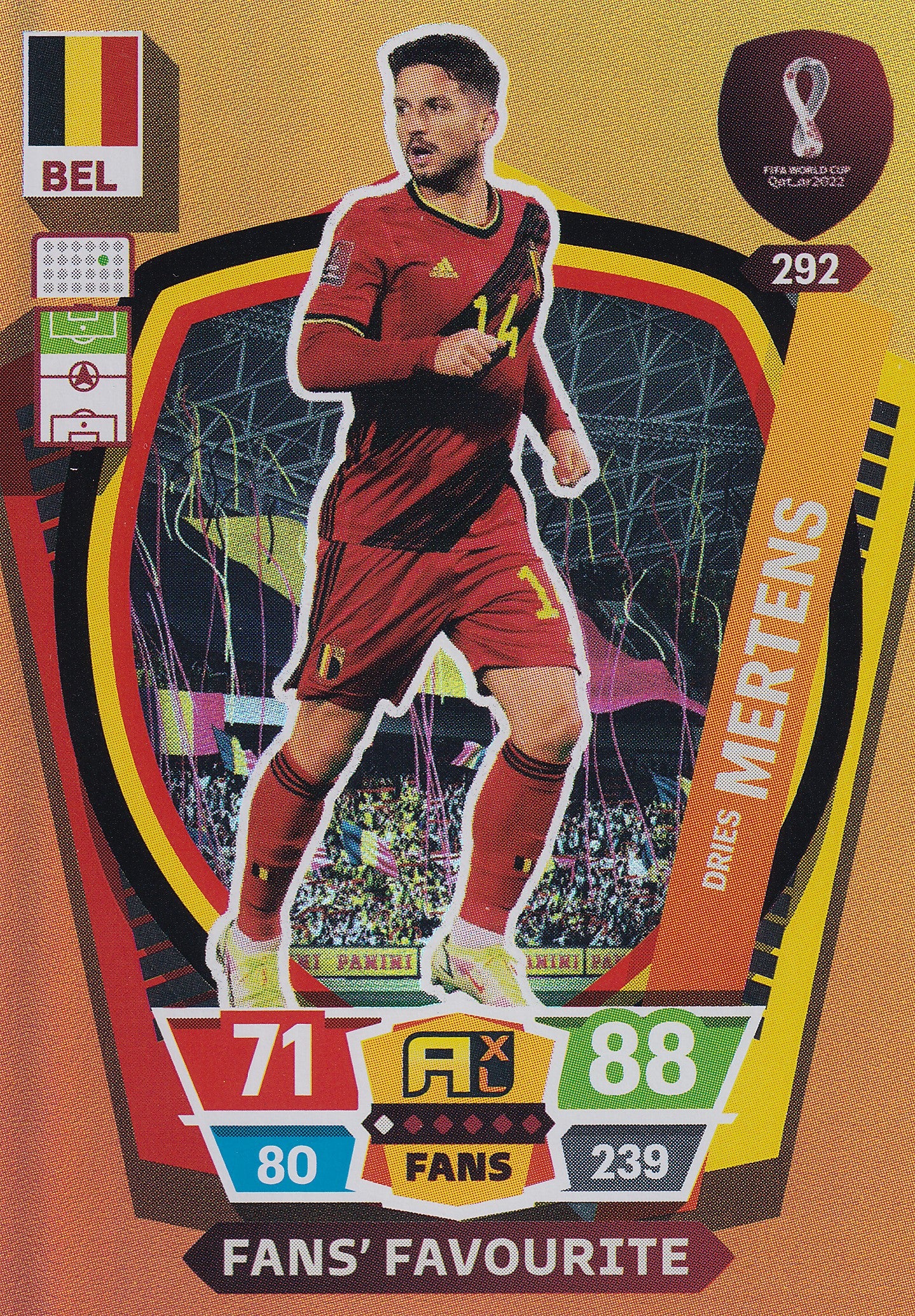 292. DRIES MERTENS - BELGIUM - FANS FAVOURITE