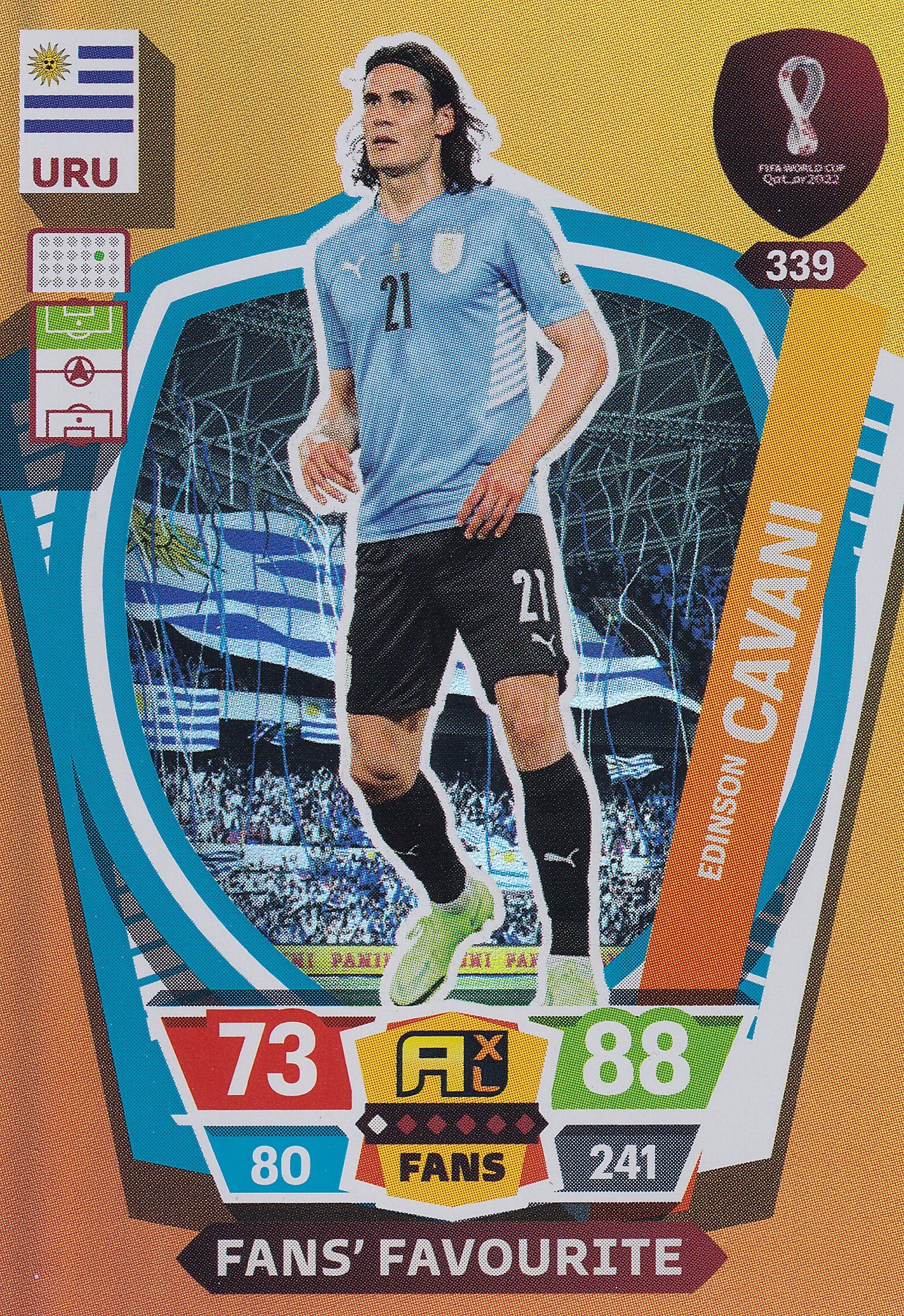 339. EDINSON CAVANI - URUGUAY - FANS FAVOURITE