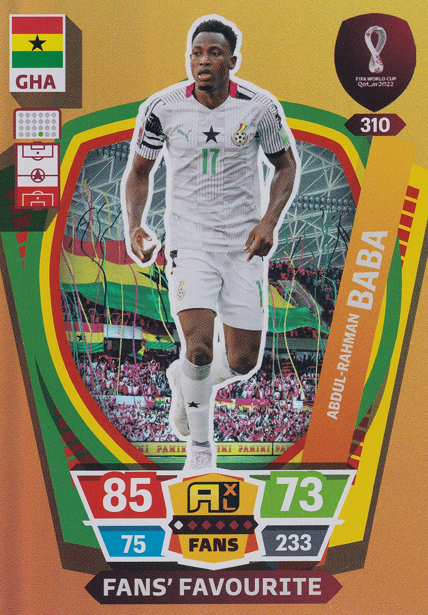 310. ABDUL-RAHMAN BABA - GHANA - FANS FAVOURITE