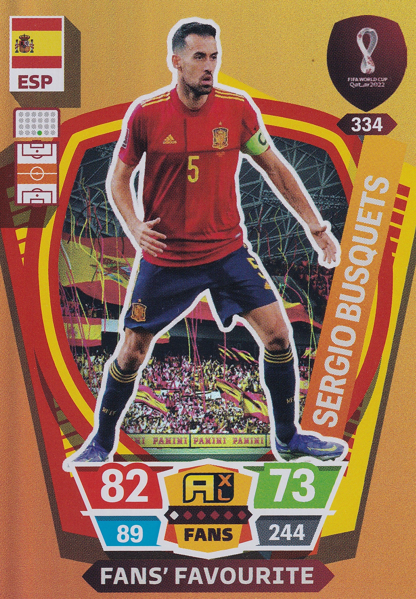 334. SERGIO BUSQUETS - ESPAÑA - FANS FAVOURITE
