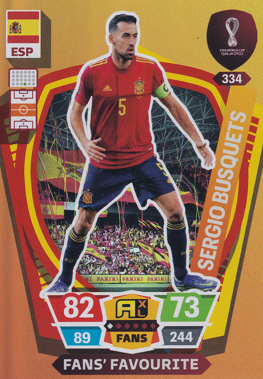 334. SERGIO BUSQUETS - ESPAÑA - FANS FAVOURITE
