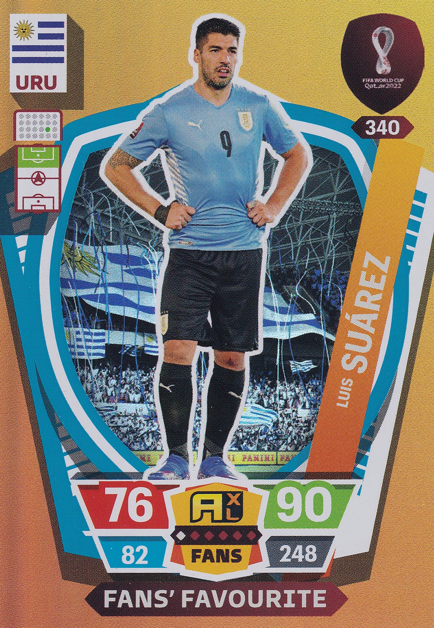 340. LUIS SUAREZ - URUGUAY - FANS FAVOURITE