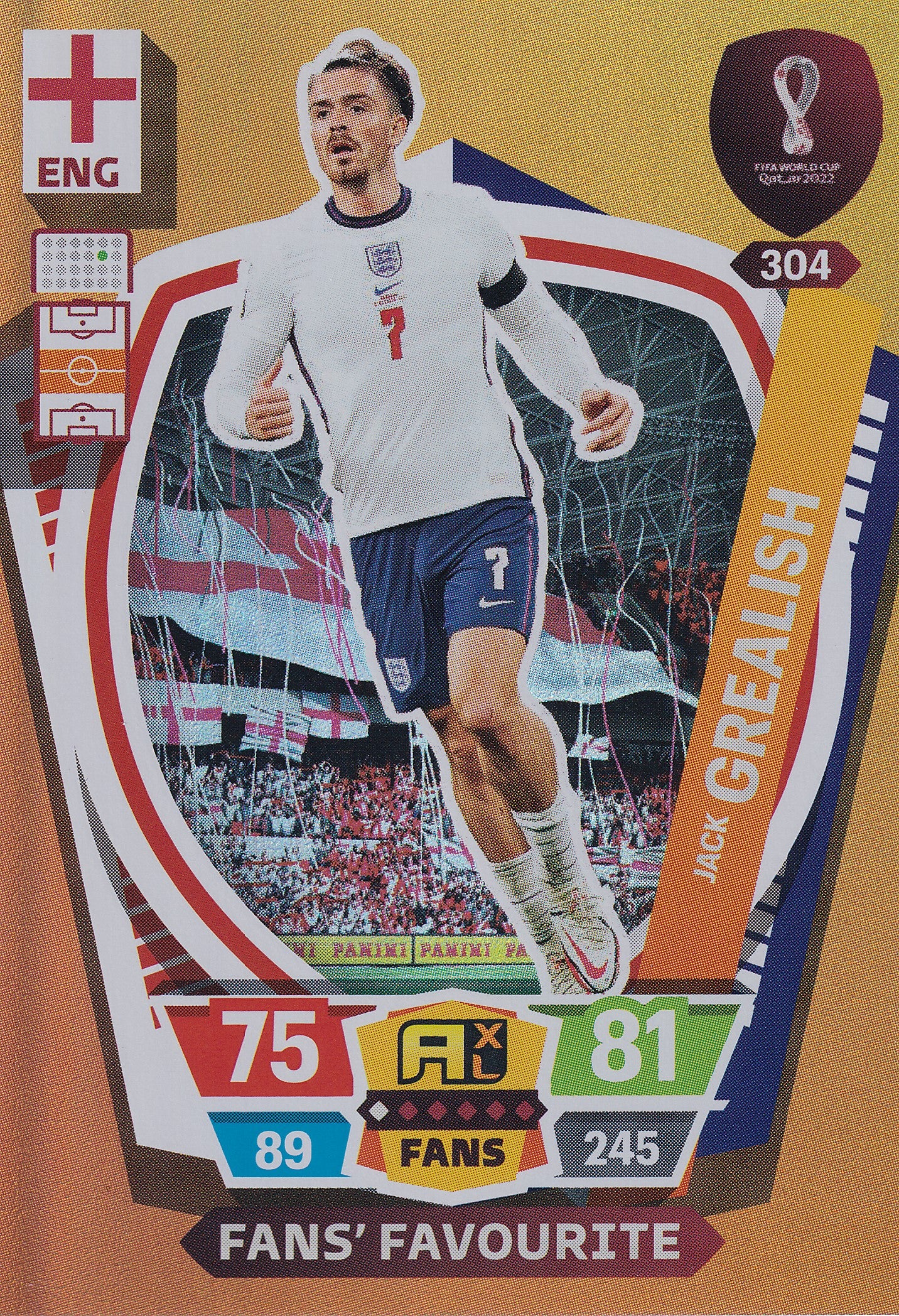 304. JACK GREALISH - ENGLAND - FANS FAVOURITE