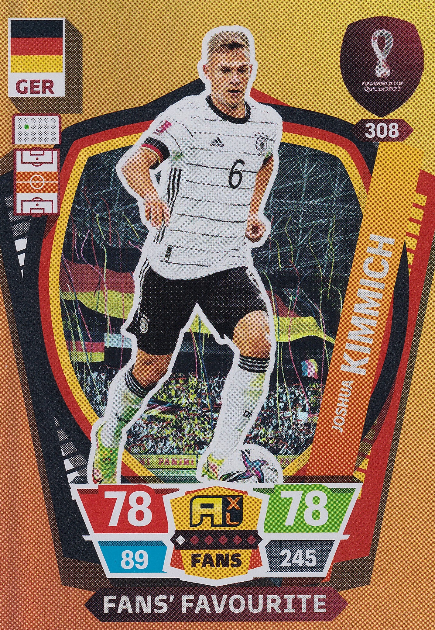 308. JOSHUA KIMMICH - GERMANY - FANS FAVOURITE