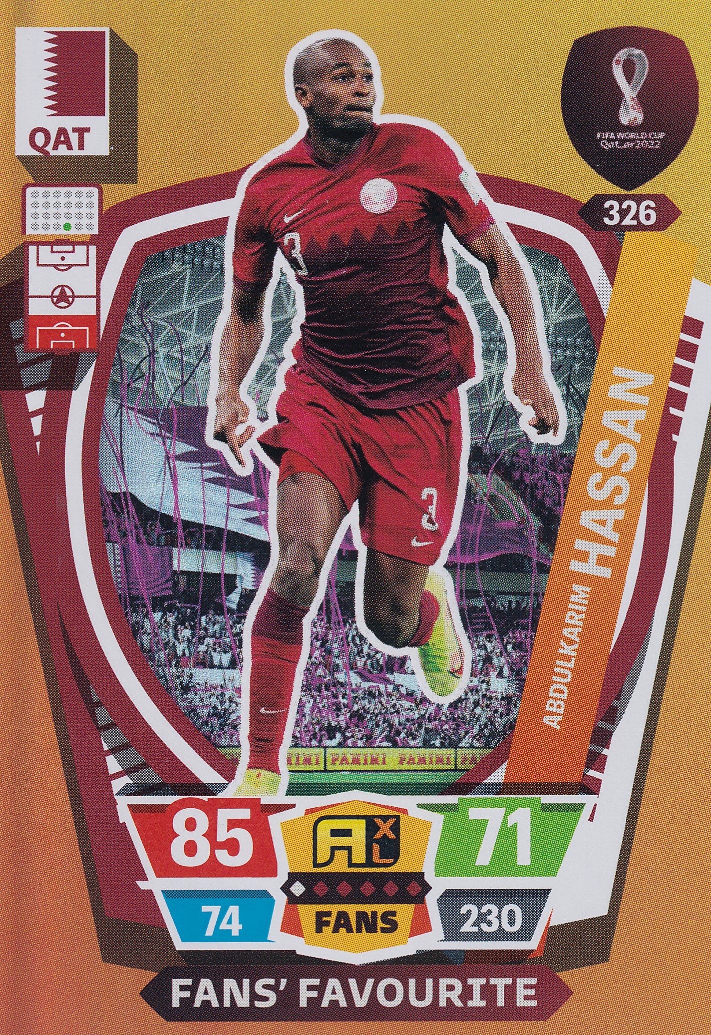 326. ABDULKARIM HASSAN - QATAR - FANS FAVOURITE