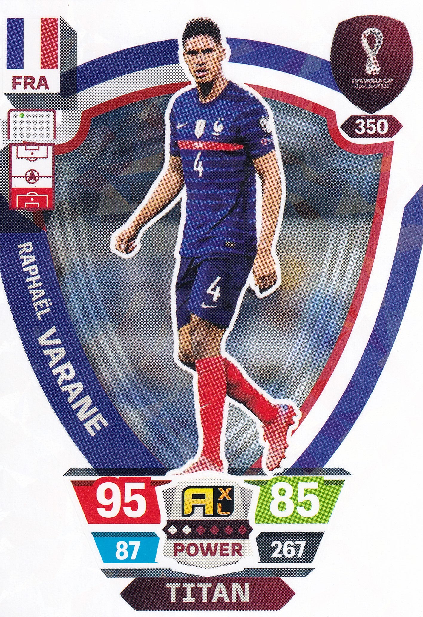 350. RAPHAEL VARANE - FRANCE - TITAN