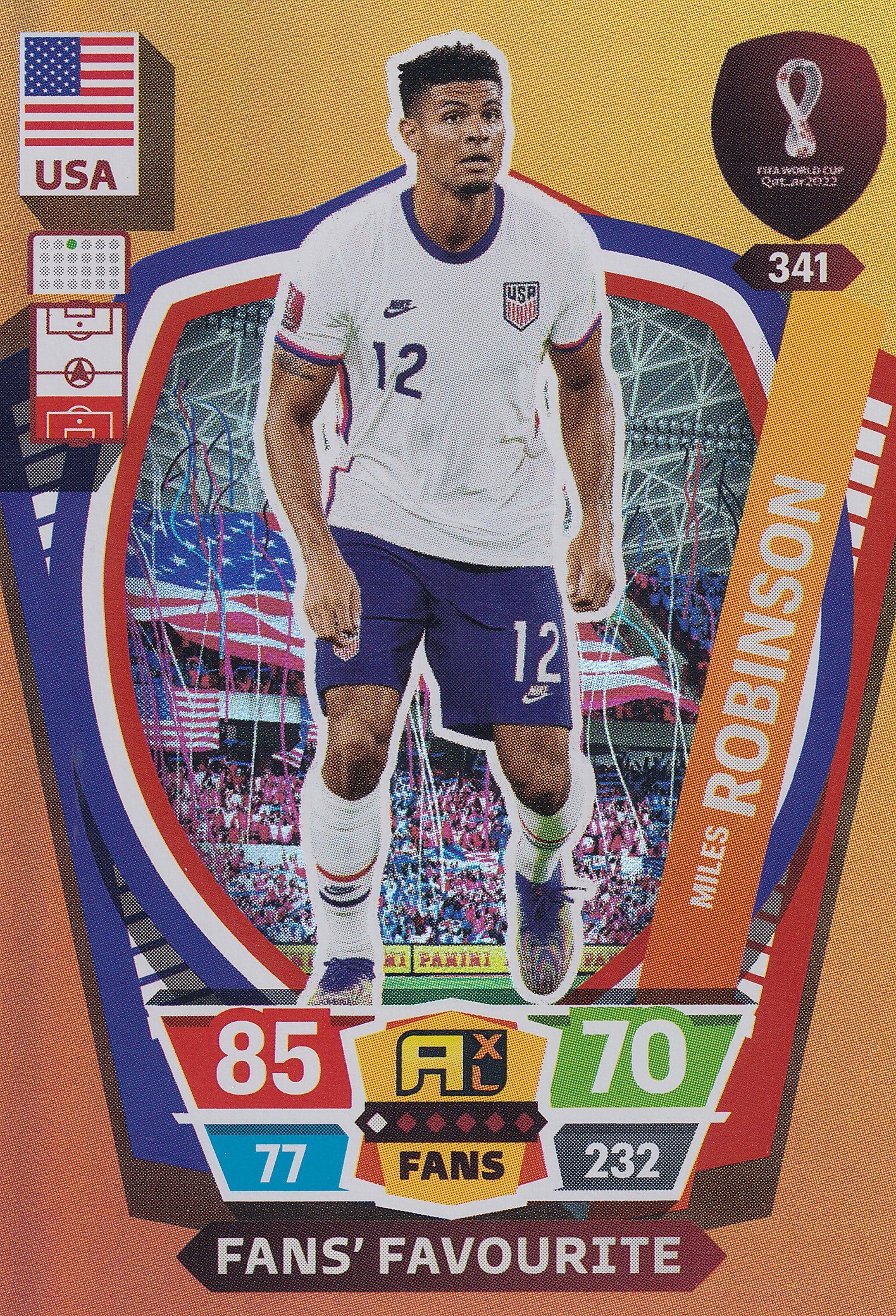 341. MILES ROBINSON - USA - FANS FAVOURITE