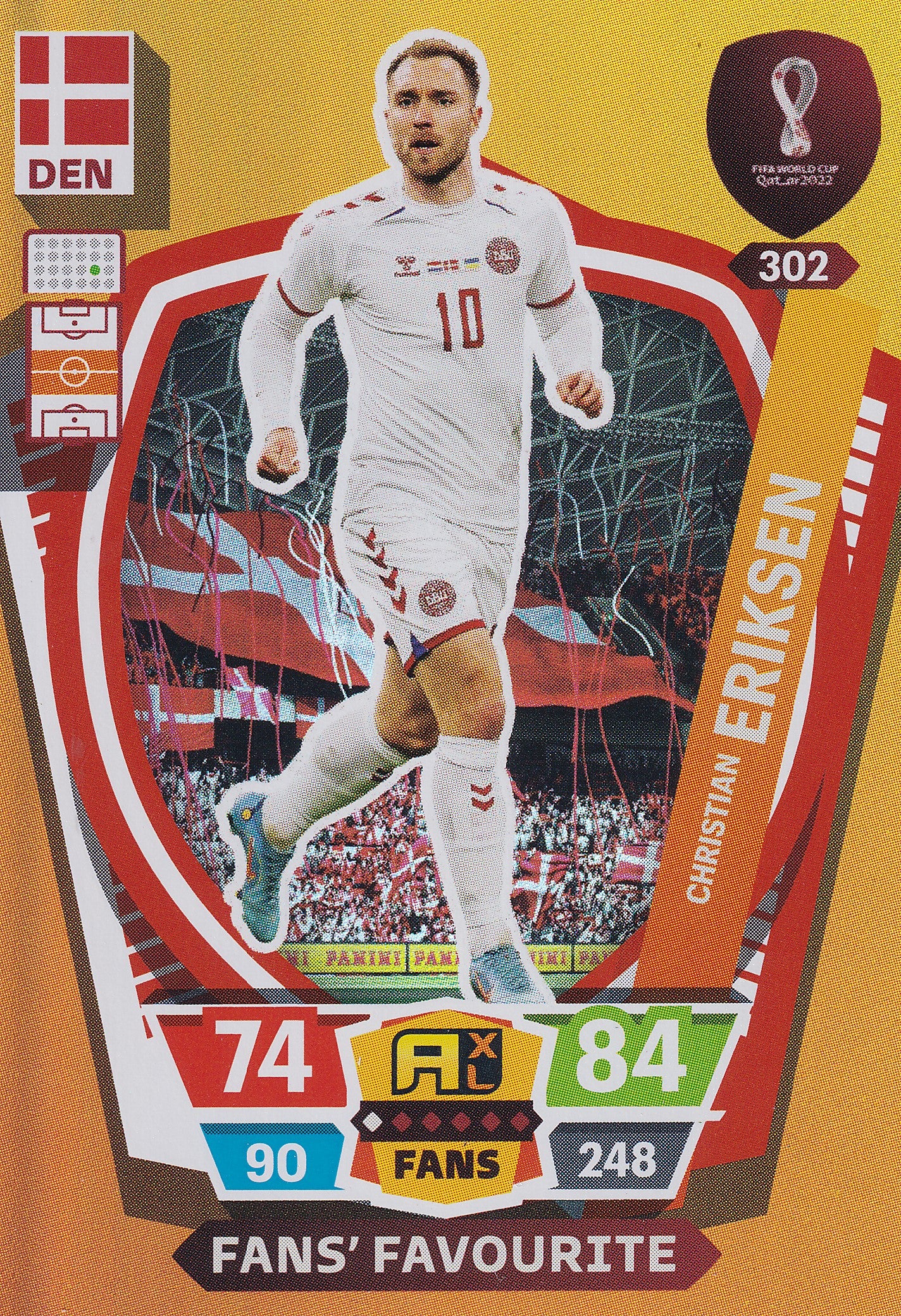 302. CHRISTIAN ERIKSEN - DENMARK - FANS FAVOURITE