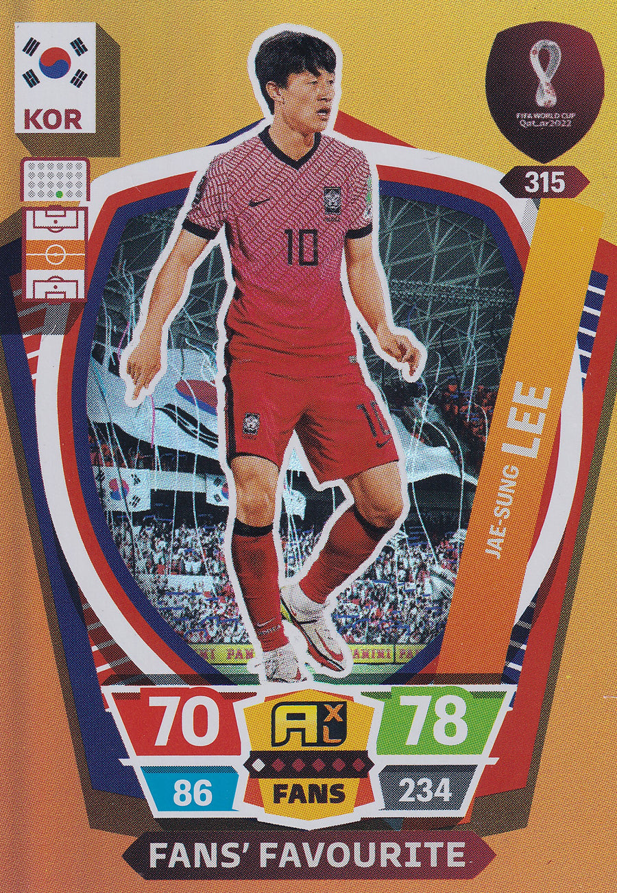 315. JAE-SUNG LEE - KOREA REPUBLIC - FANS FAVOURITE