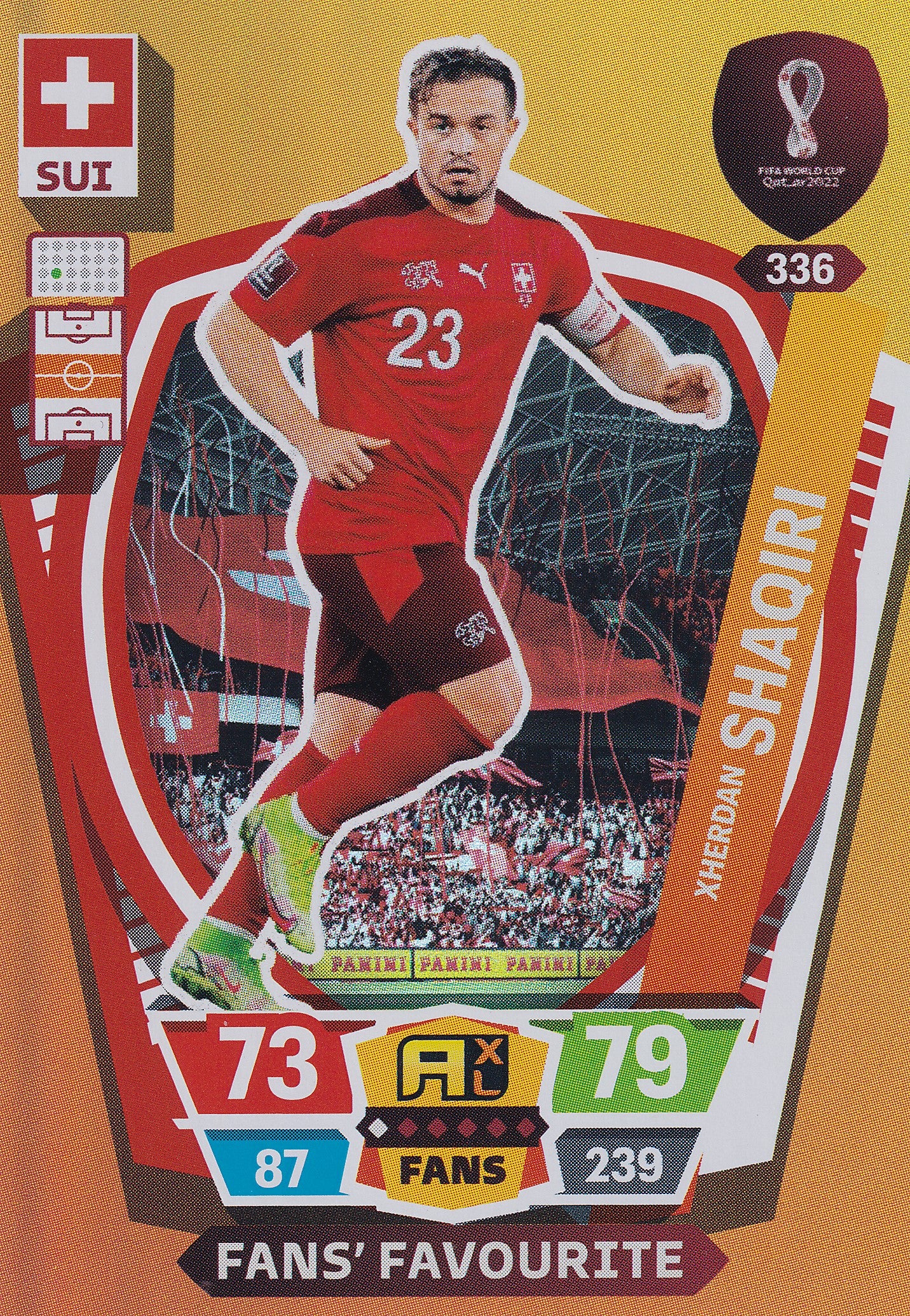 336. XHERDAN SHAKIRI - SWITZERLAND - FANS FAVOURITE