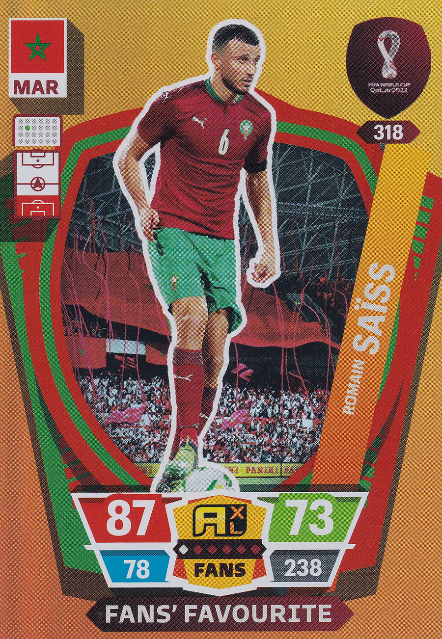 318. ROMAIN SAISS - MAROCCO - FANS FAVOURITE