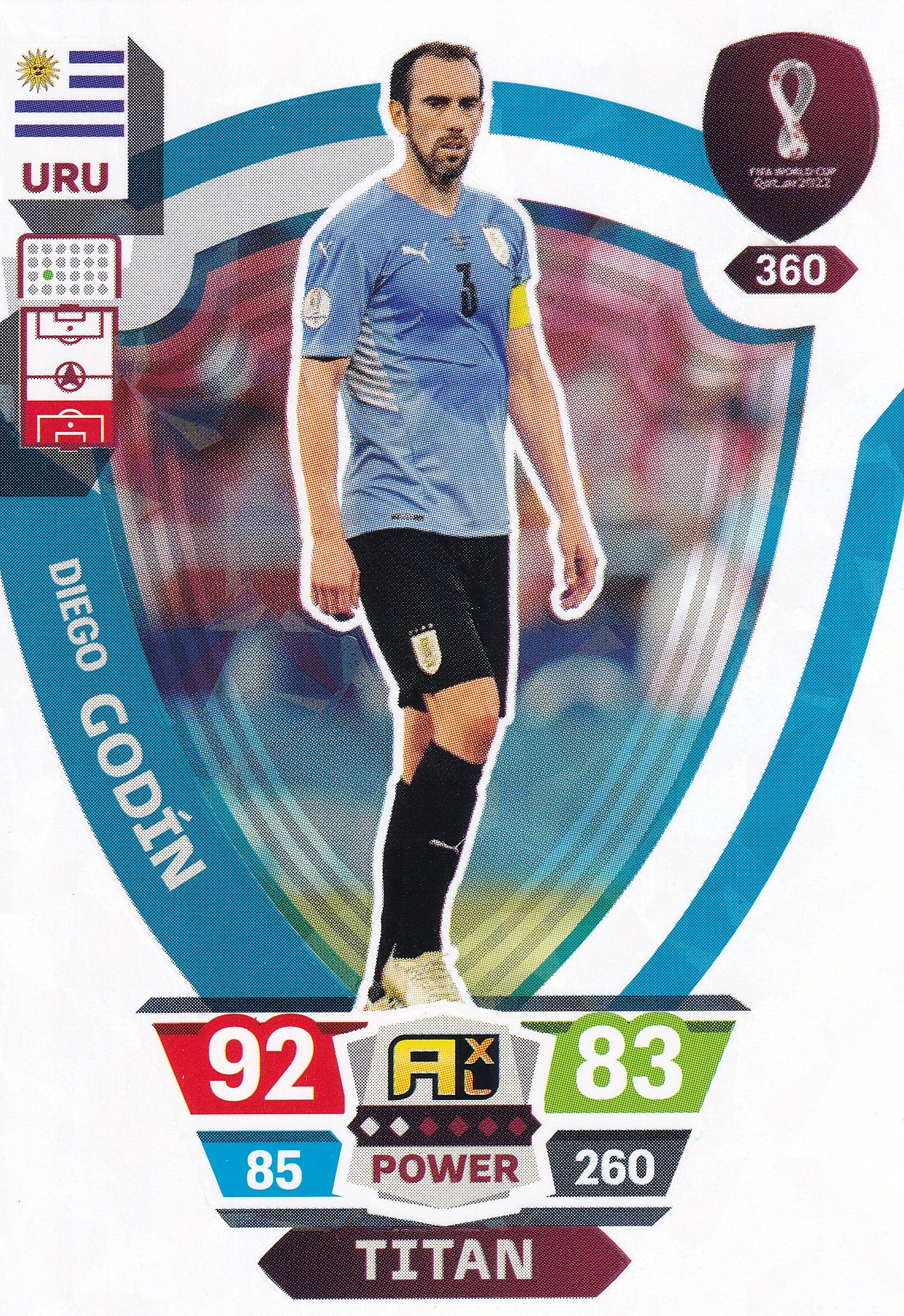 360. DIEGO GODIN - URUGUAY - TITAN