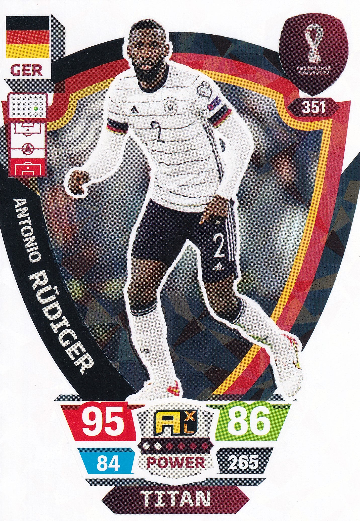 351. ANTONIO RUDIGER - GERMANY - TITAN