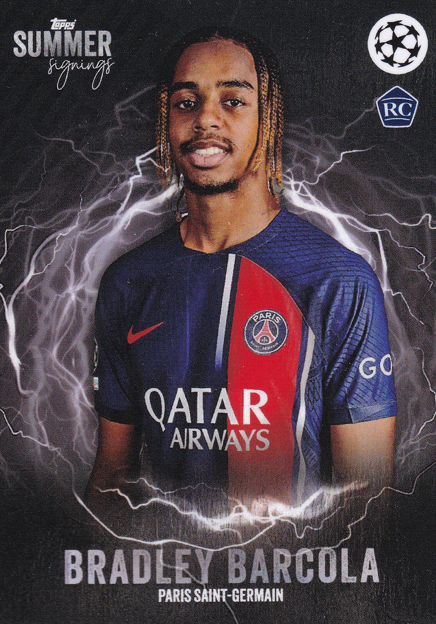 BRADLEY BARCOLA - PARIS SAINT-GERMAIN - ROOKIE CARD