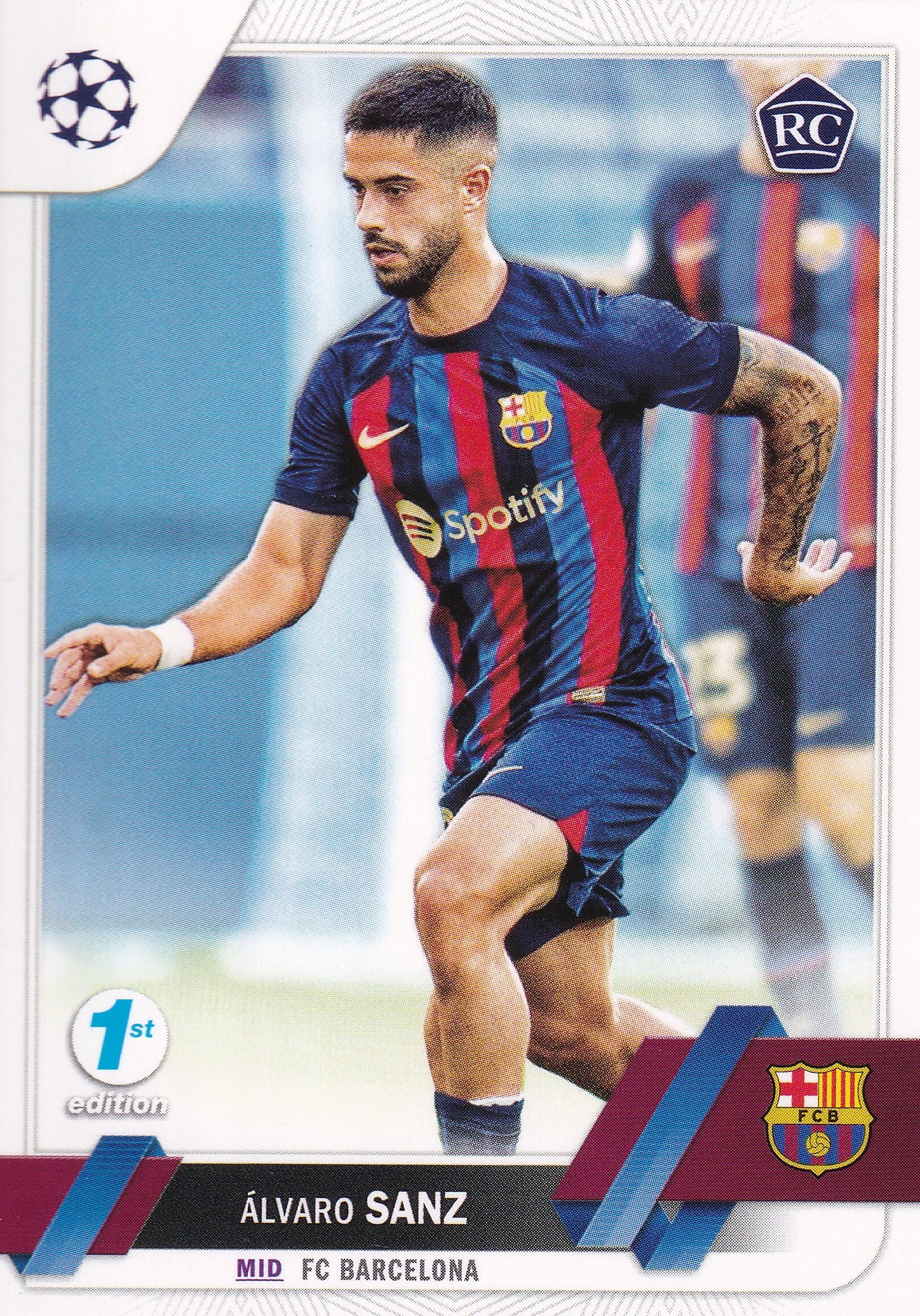 067. ALVARO SANZ - FC BARCELONA - ROOKIE CARD - 1ST EDITION