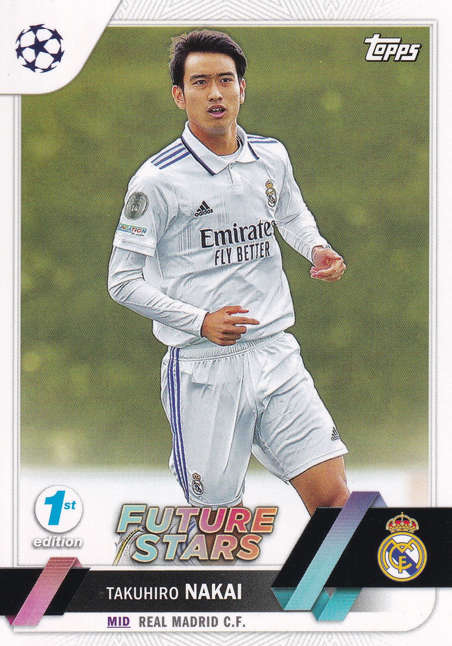 131. TAKUHIRO NAKAI - REAL MADRID C.F. - FUTURE STARS - 1ST EDITION